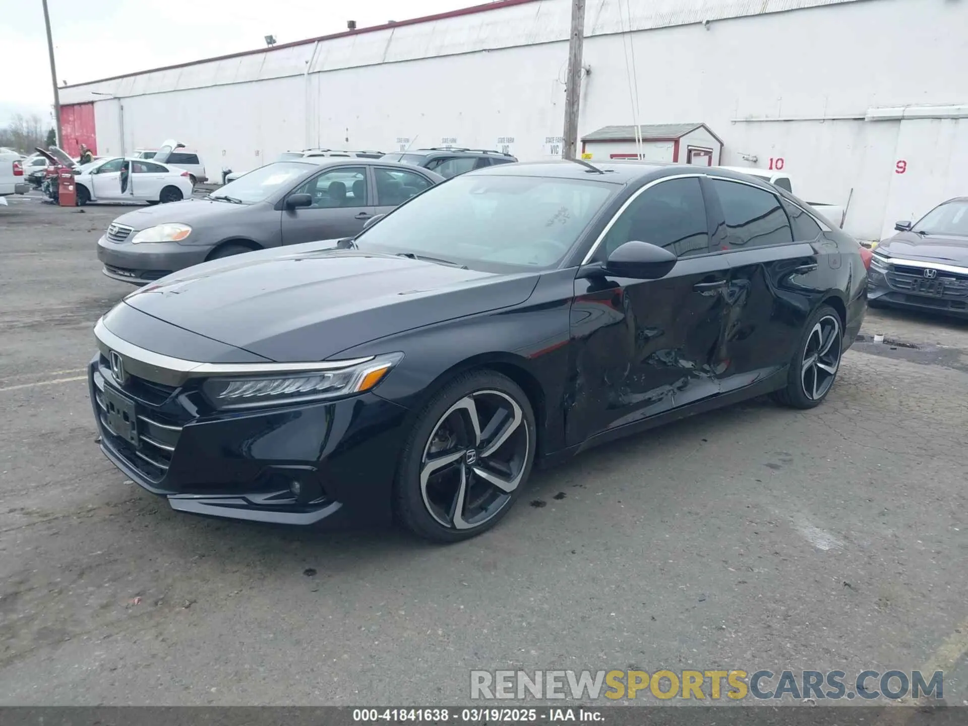 2 Photograph of a damaged car 1HGCV1F37MA032774 HONDA ACCORD 2021