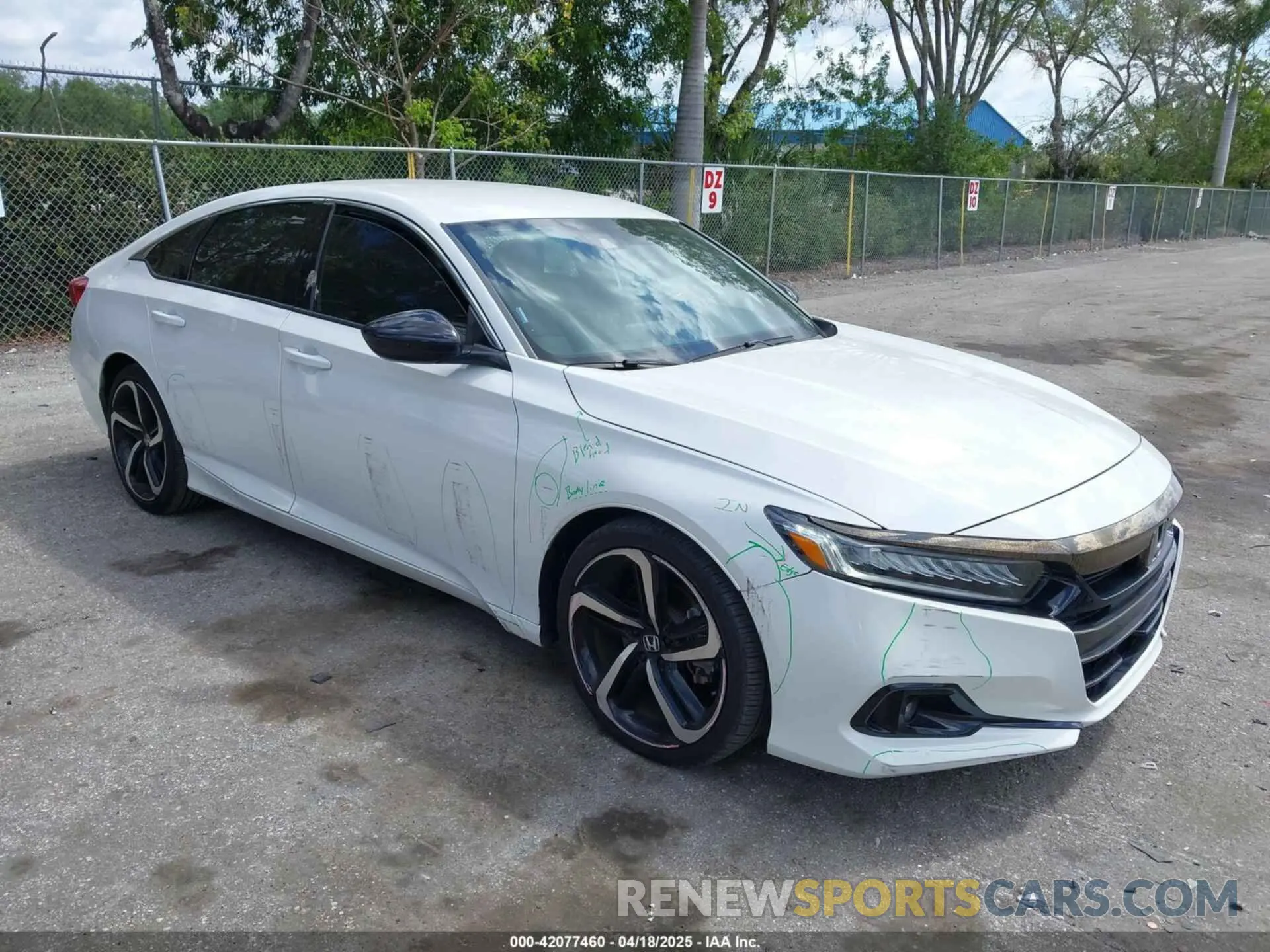 1 Photograph of a damaged car 1HGCV1F37MA039742 HONDA ACCORD 2021