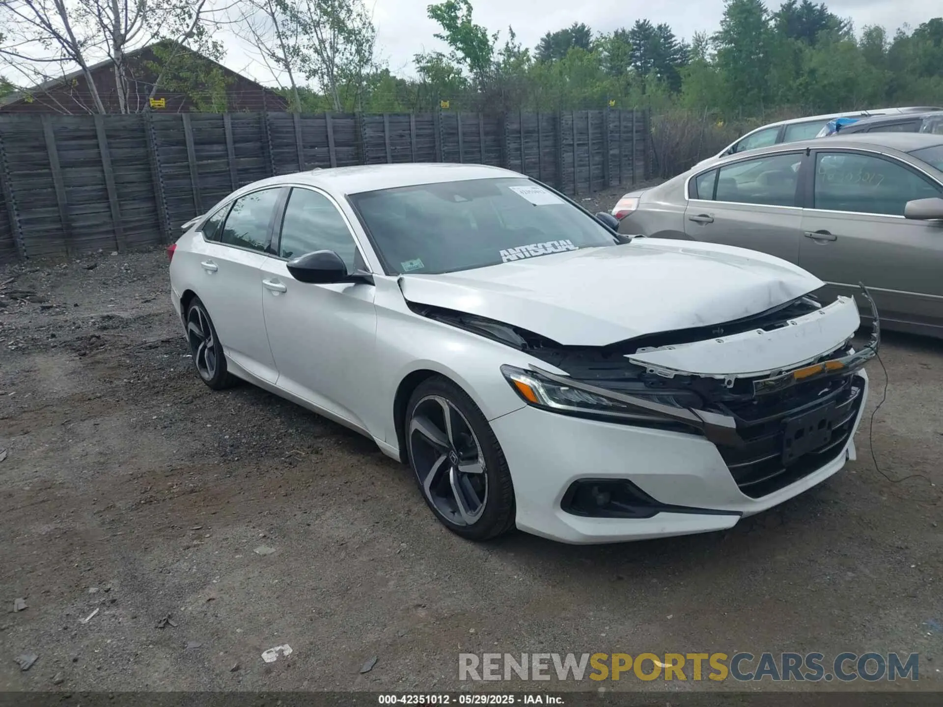 1 Photograph of a damaged car 1HGCV1F37MA060719 HONDA ACCORD 2021