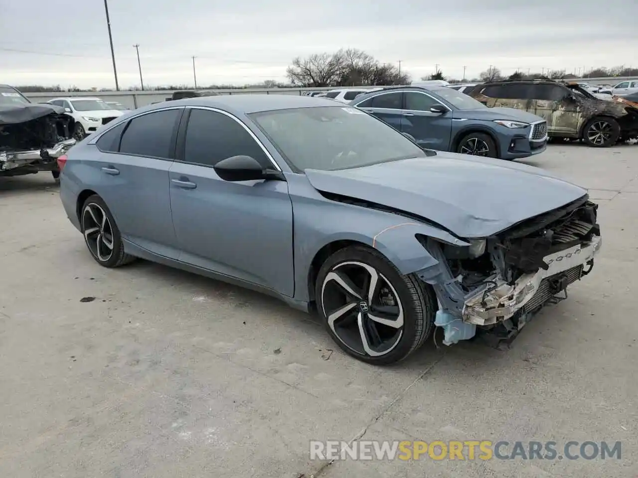 4 Photograph of a damaged car 1HGCV1F37MA082607 HONDA ACCORD 2021