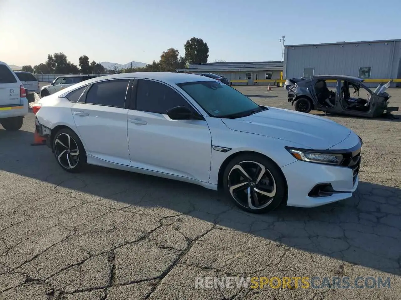 4 Photograph of a damaged car 1HGCV1F37MA099696 HONDA ACCORD 2021