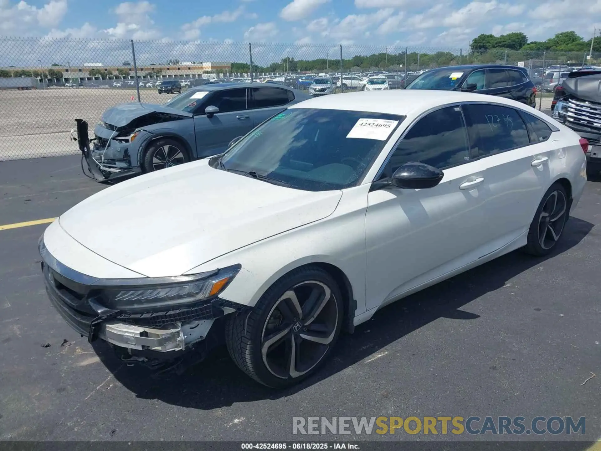 2 Photograph of a damaged car 1HGCV1F38MA031133 HONDA ACCORD 2021