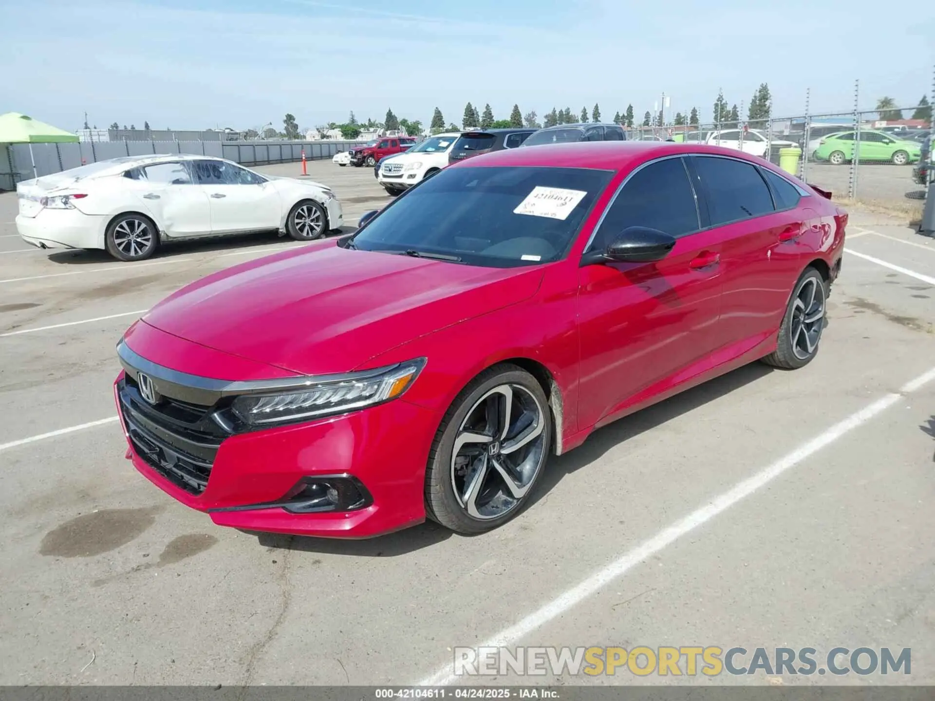 2 Photograph of a damaged car 1HGCV1F38MA043878 HONDA ACCORD 2021