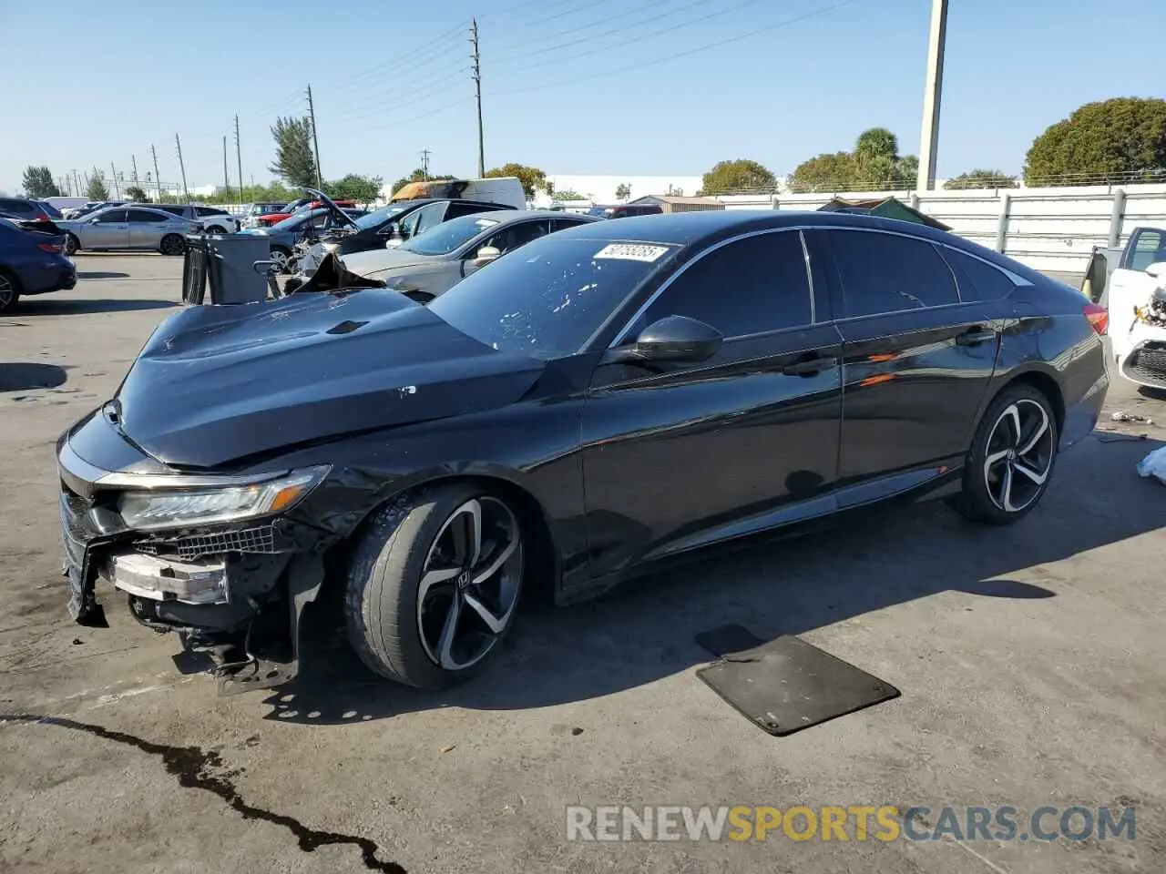 1 Photograph of a damaged car 1HGCV1F38MA054881 HONDA ACCORD 2021