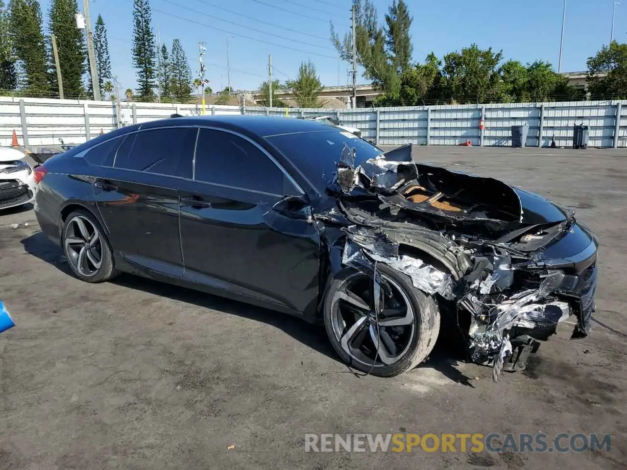 4 Photograph of a damaged car 1HGCV1F38MA054881 HONDA ACCORD 2021