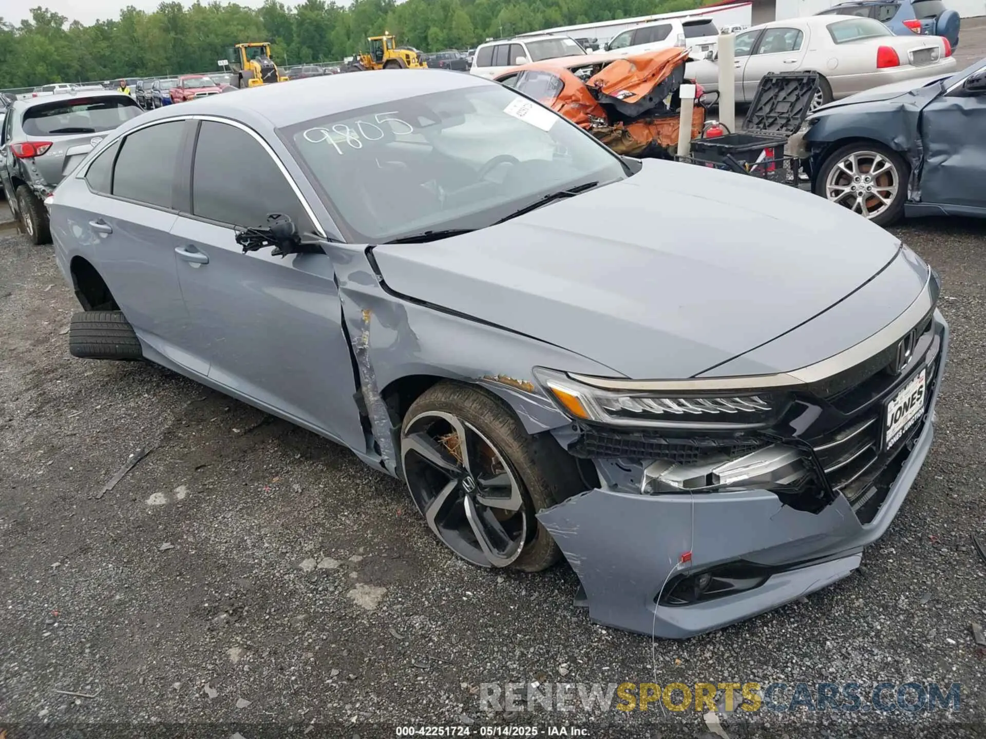 1 Photograph of a damaged car 1HGCV1F38MA099805 HONDA ACCORD 2021