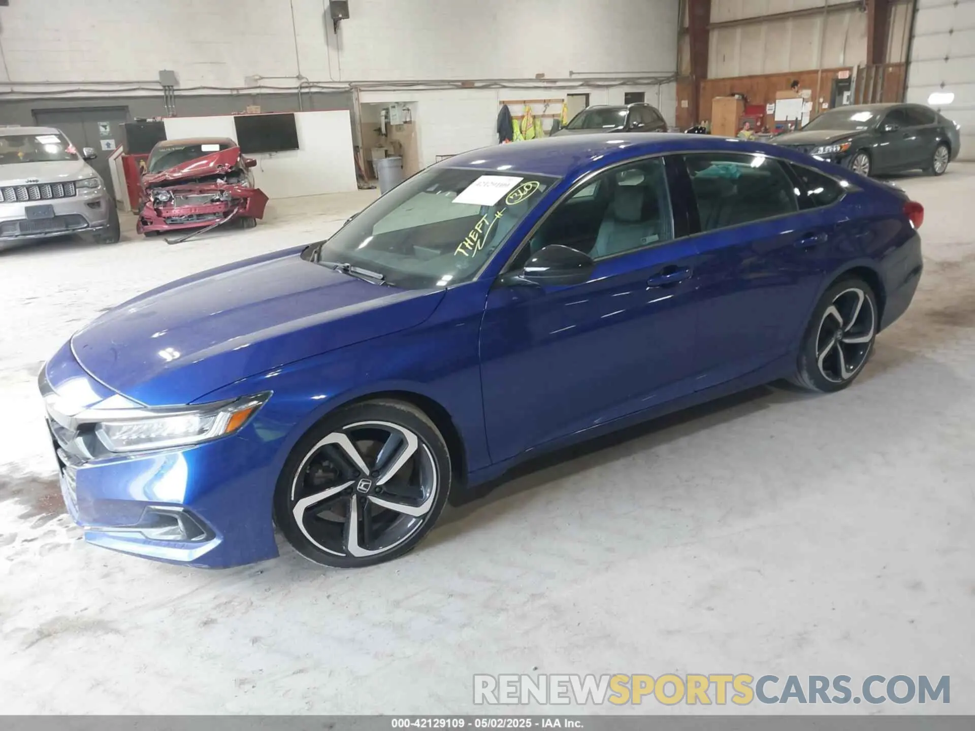 2 Photograph of a damaged car 1HGCV1F38MA101133 HONDA ACCORD 2021