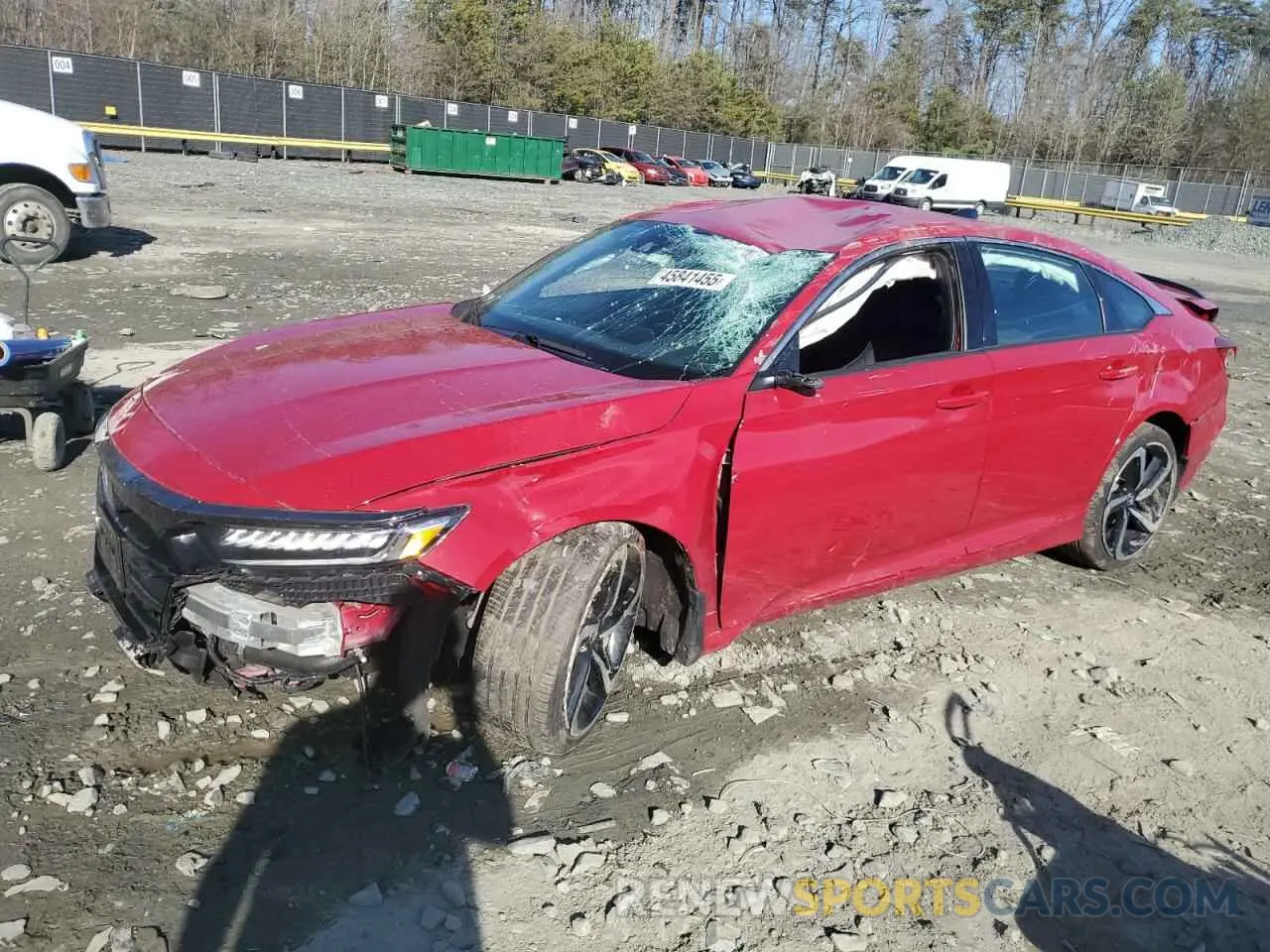 1 Photograph of a damaged car 1HGCV1F38MA104307 HONDA ACCORD 2021