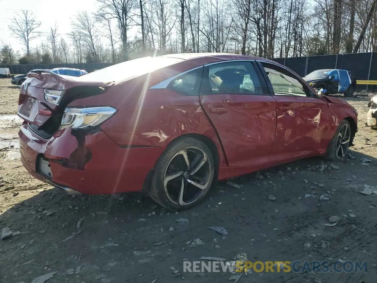 3 Photograph of a damaged car 1HGCV1F38MA104307 HONDA ACCORD 2021