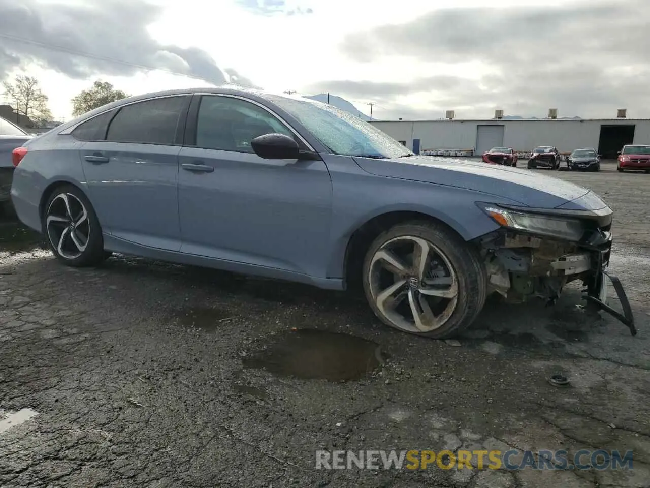 4 Photograph of a damaged car 1HGCV1F38MA107580 HONDA ACCORD 2021