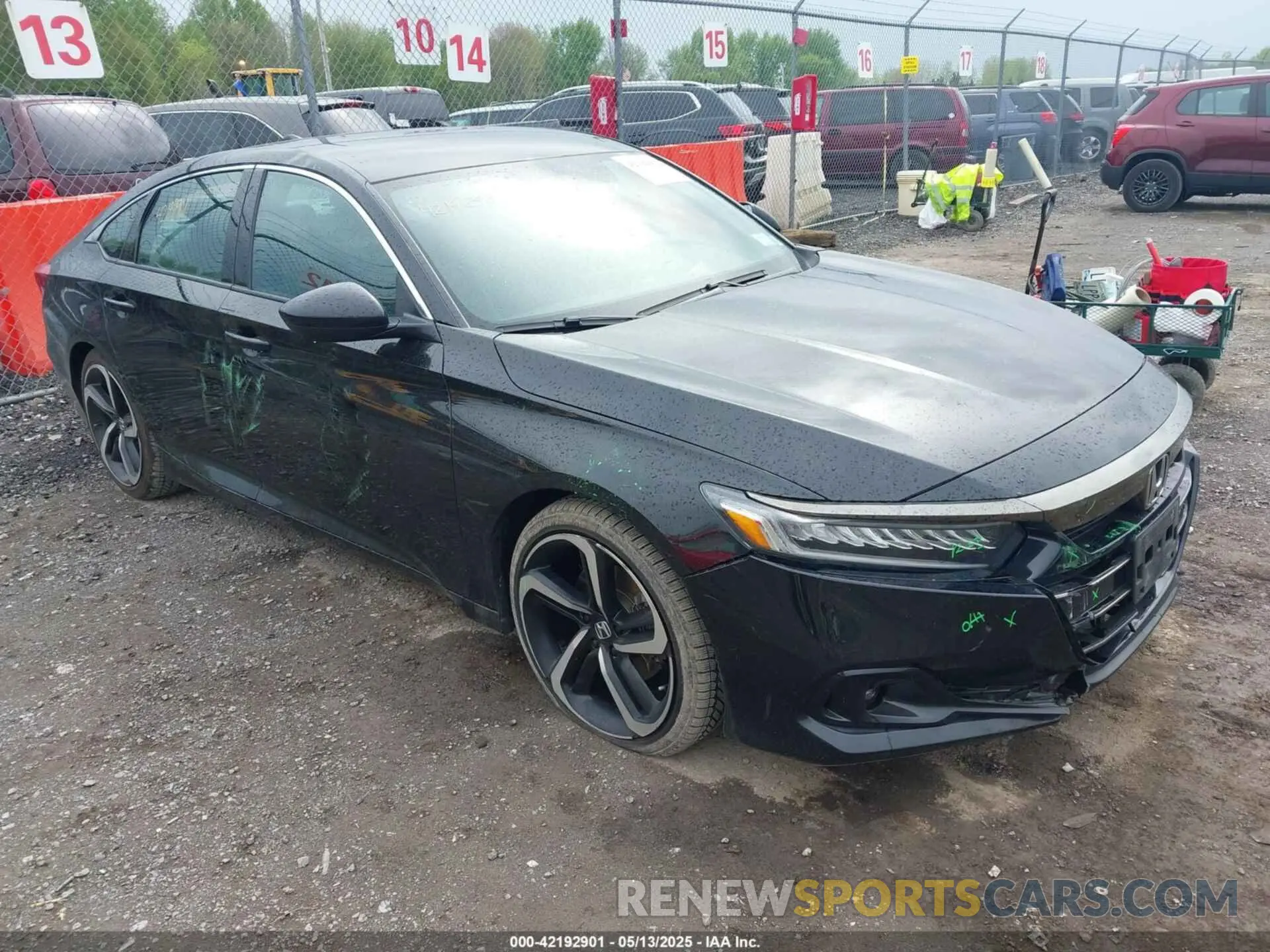 1 Photograph of a damaged car 1HGCV1F38MA109992 HONDA ACCORD 2021