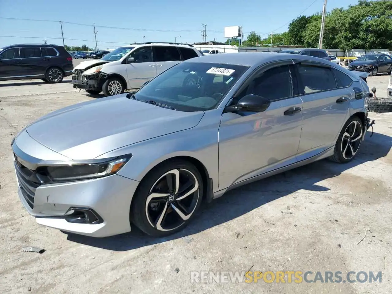 1 Photograph of a damaged car 1HGCV1F38MA117753 HONDA ACCORD 2021