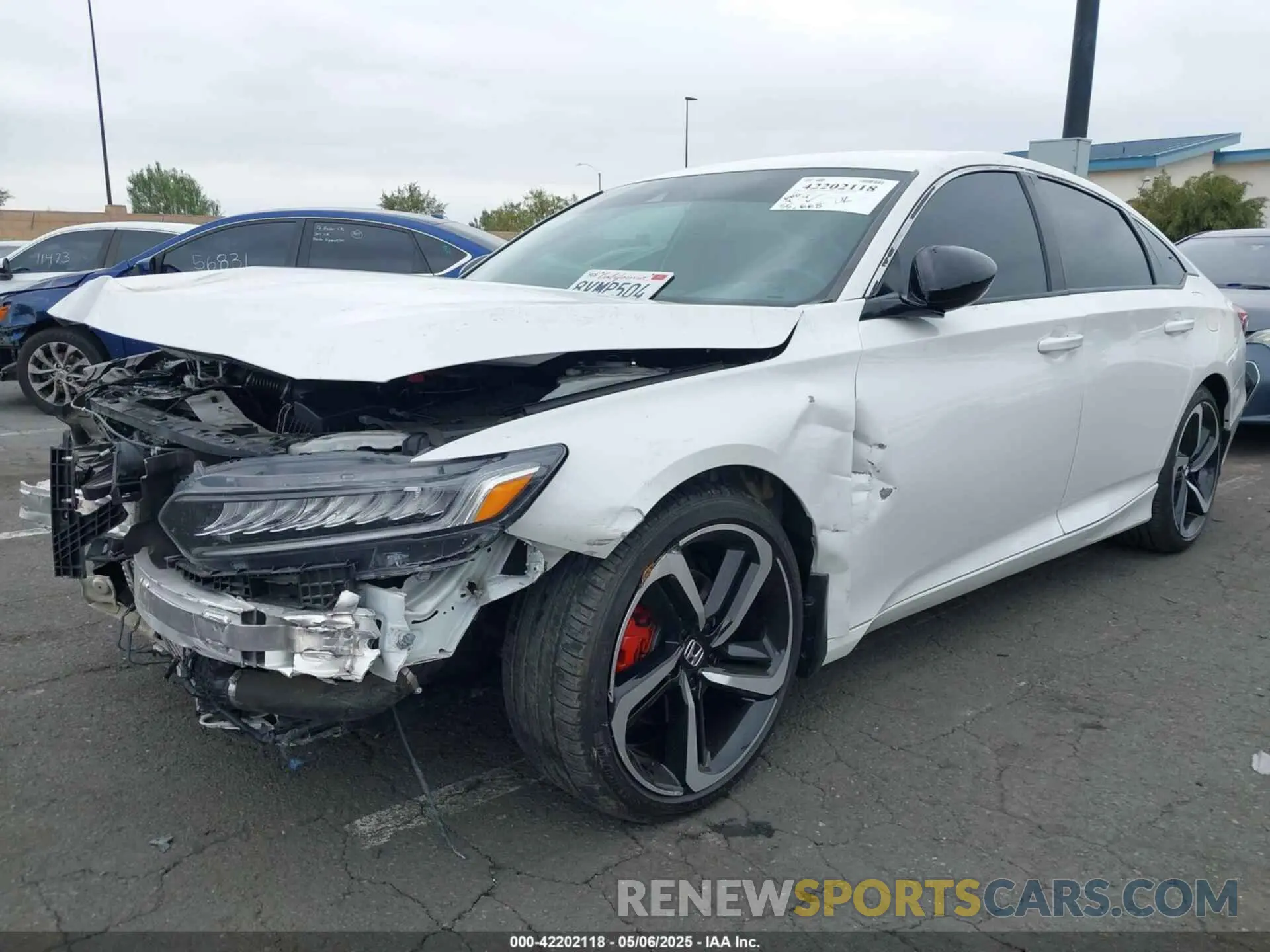 2 Photograph of a damaged car 1HGCV1F39MA001025 HONDA ACCORD 2021