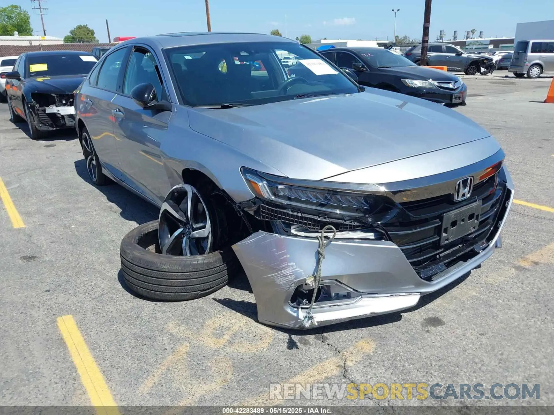 1 Photograph of a damaged car 1HGCV1F39MA086867 HONDA ACCORD 2021