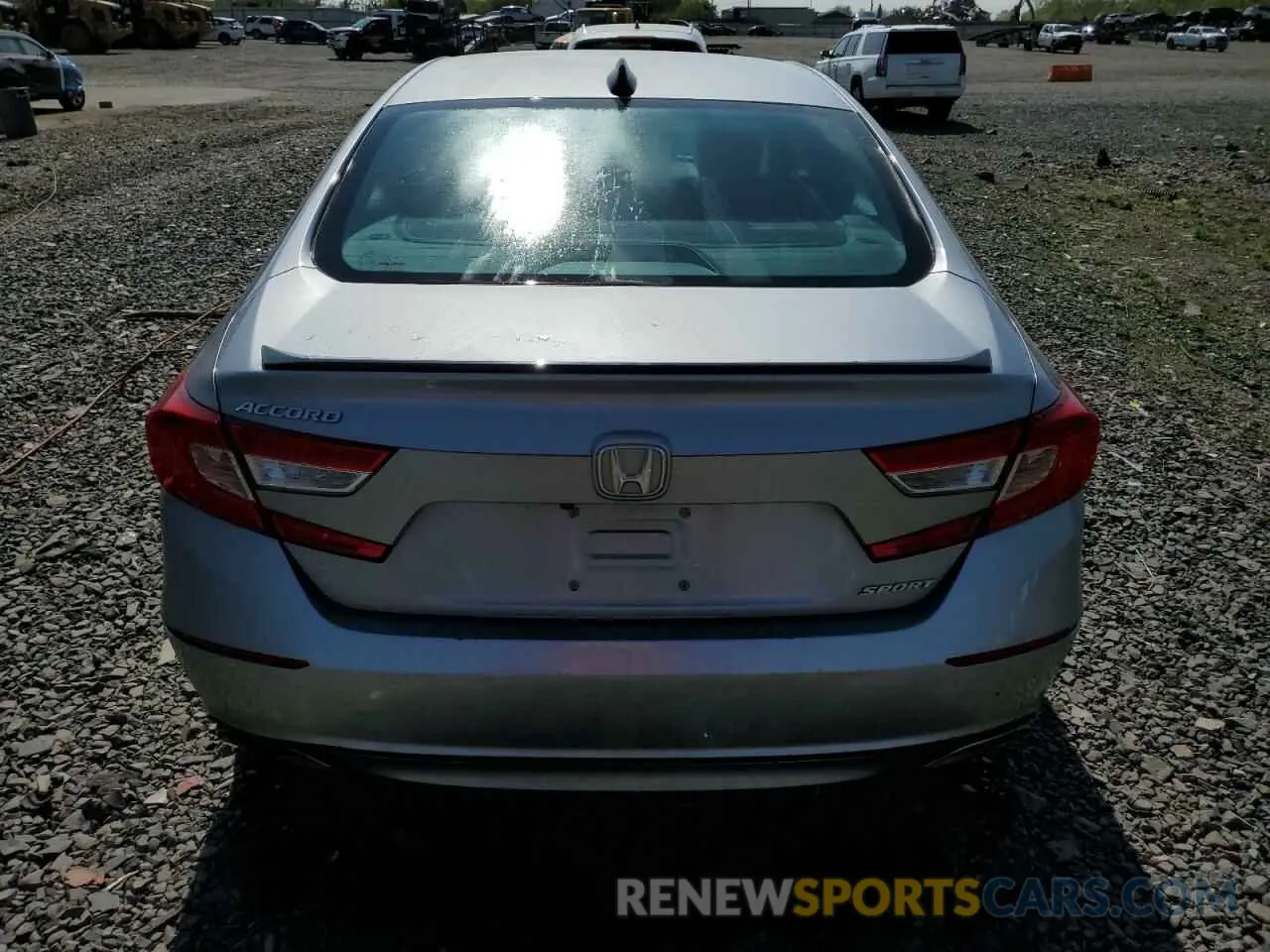 6 Photograph of a damaged car 1HGCV1F39MA096072 HONDA ACCORD 2021
