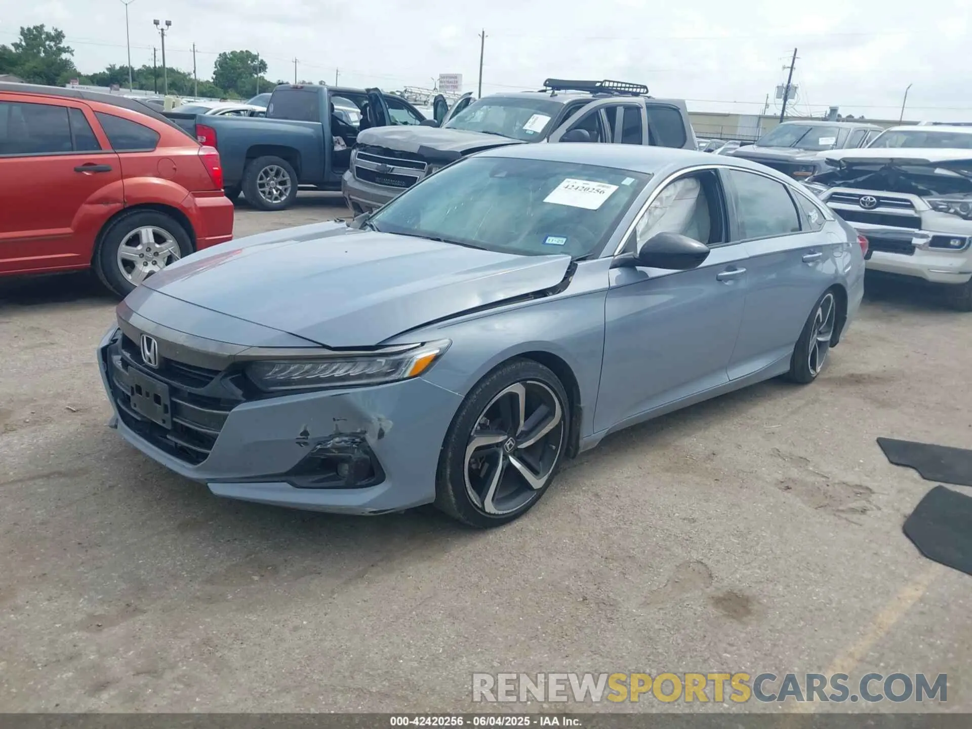 2 Photograph of a damaged car 1HGCV1F39MA111038 HONDA ACCORD 2021