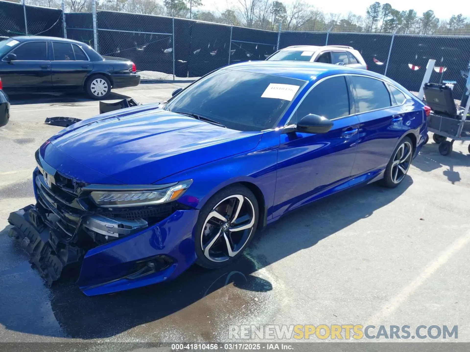 2 Photograph of a damaged car 1HGCV1F3XMA019551 HONDA ACCORD 2021