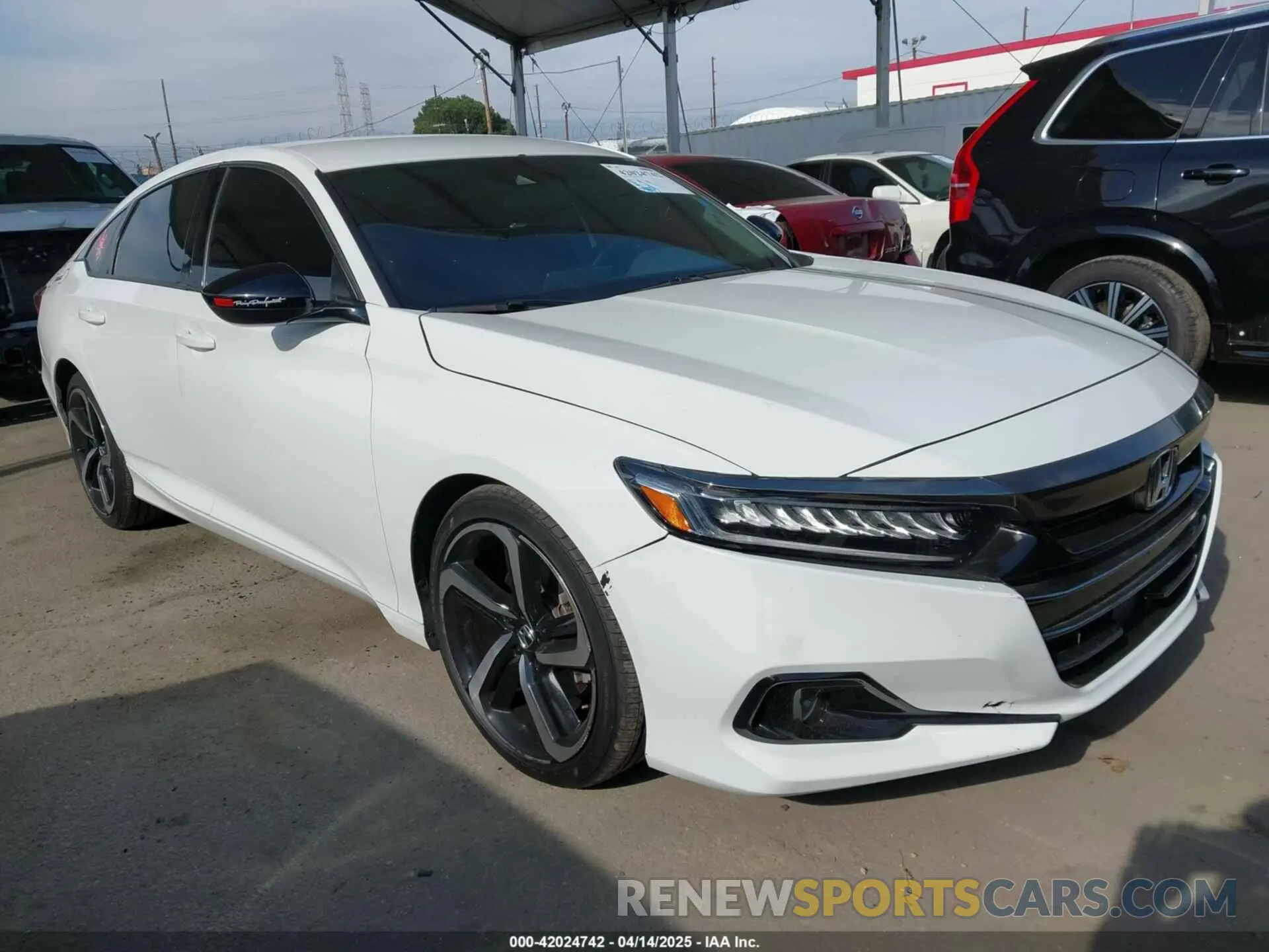 1 Photograph of a damaged car 1HGCV1F3XMA108729 HONDA ACCORD 2021