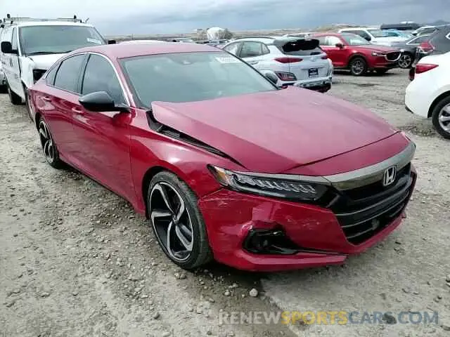 10 Photograph of a damaged car 1HGCV1F40MA119103 HONDA ACCORD 2021