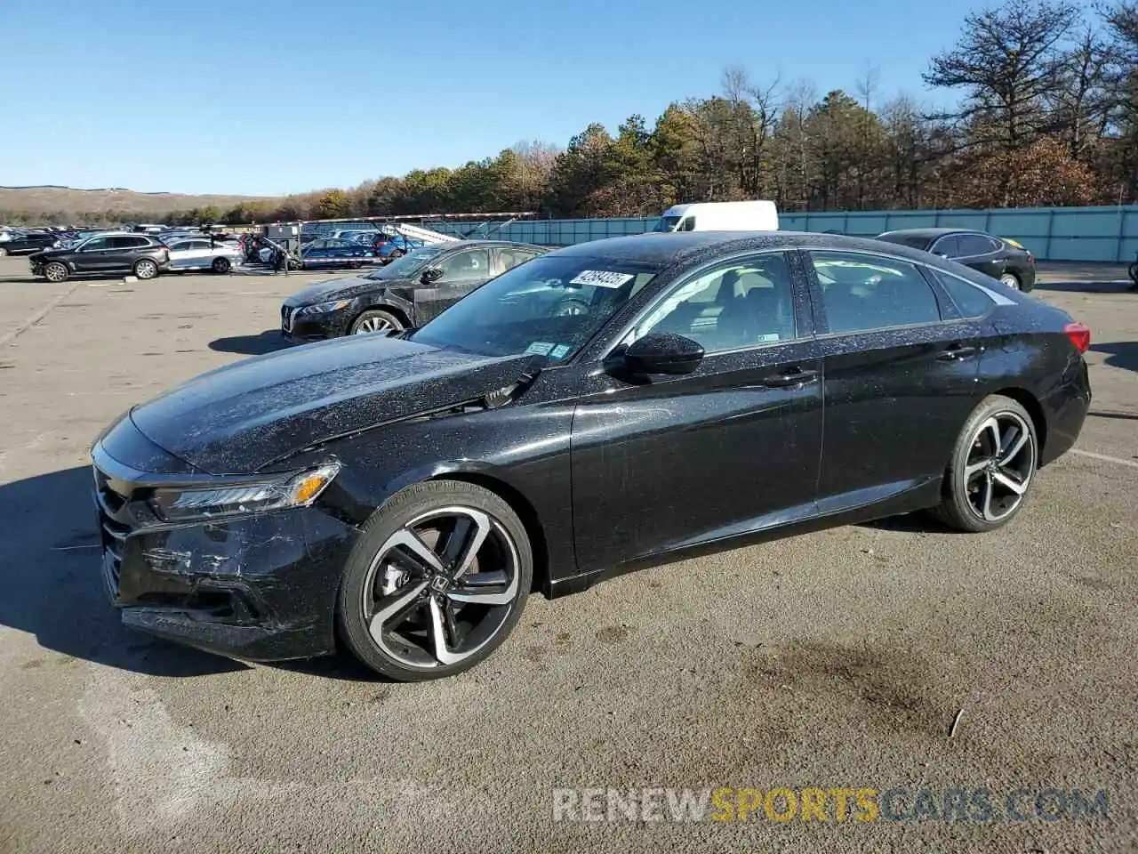 1 Photograph of a damaged car 1HGCV1F41MA040538 HONDA ACCORD 2021