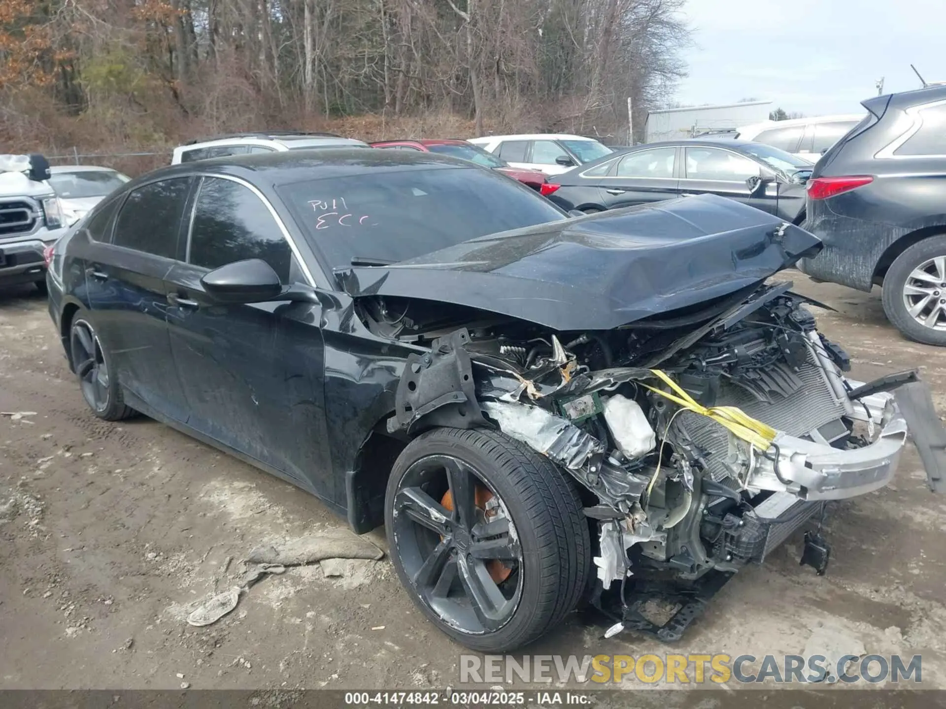 1 Photograph of a damaged car 1HGCV1F41MA063754 HONDA ACCORD 2021