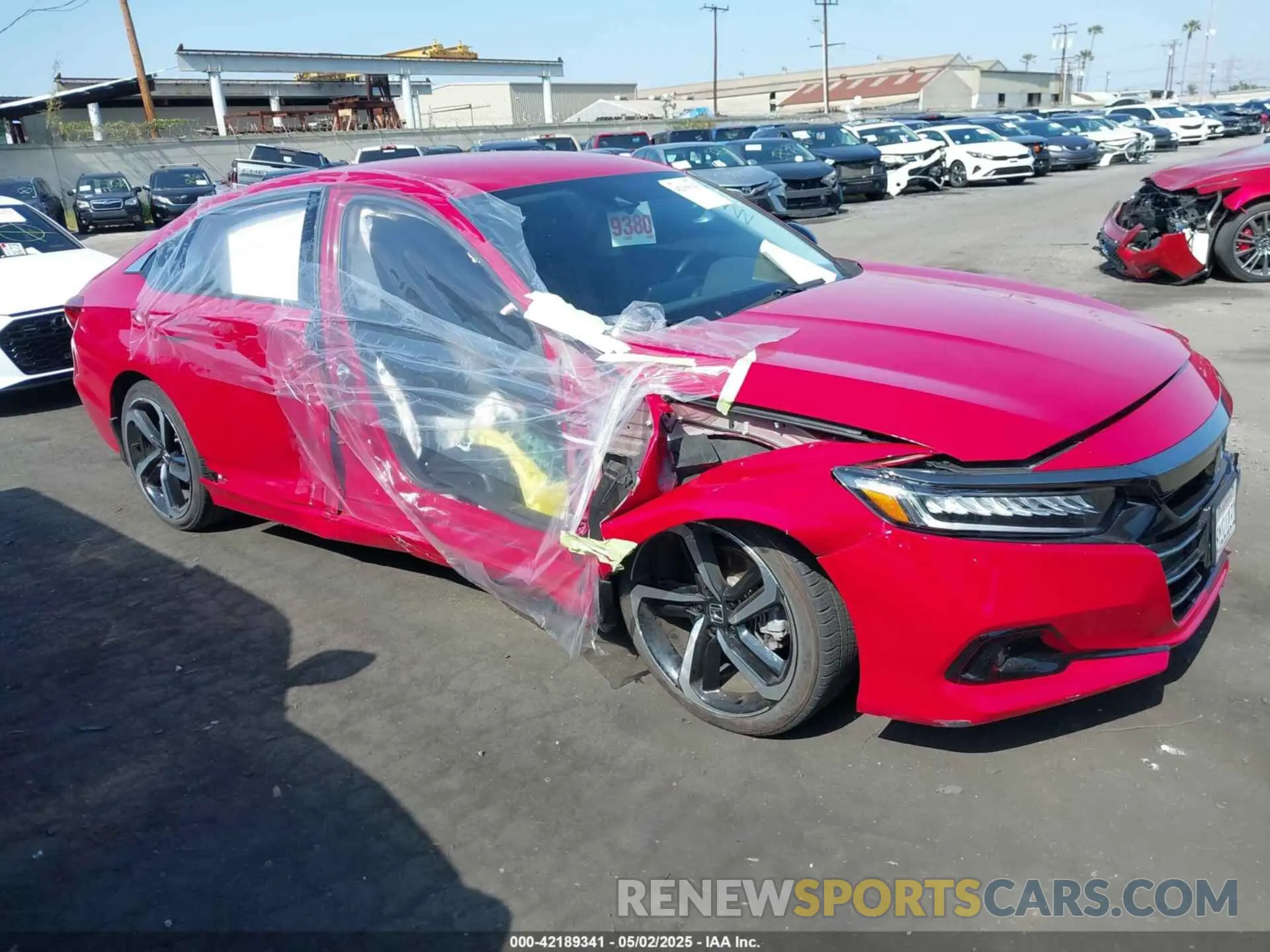 1 Photograph of a damaged car 1HGCV1F41MA115884 HONDA ACCORD 2021