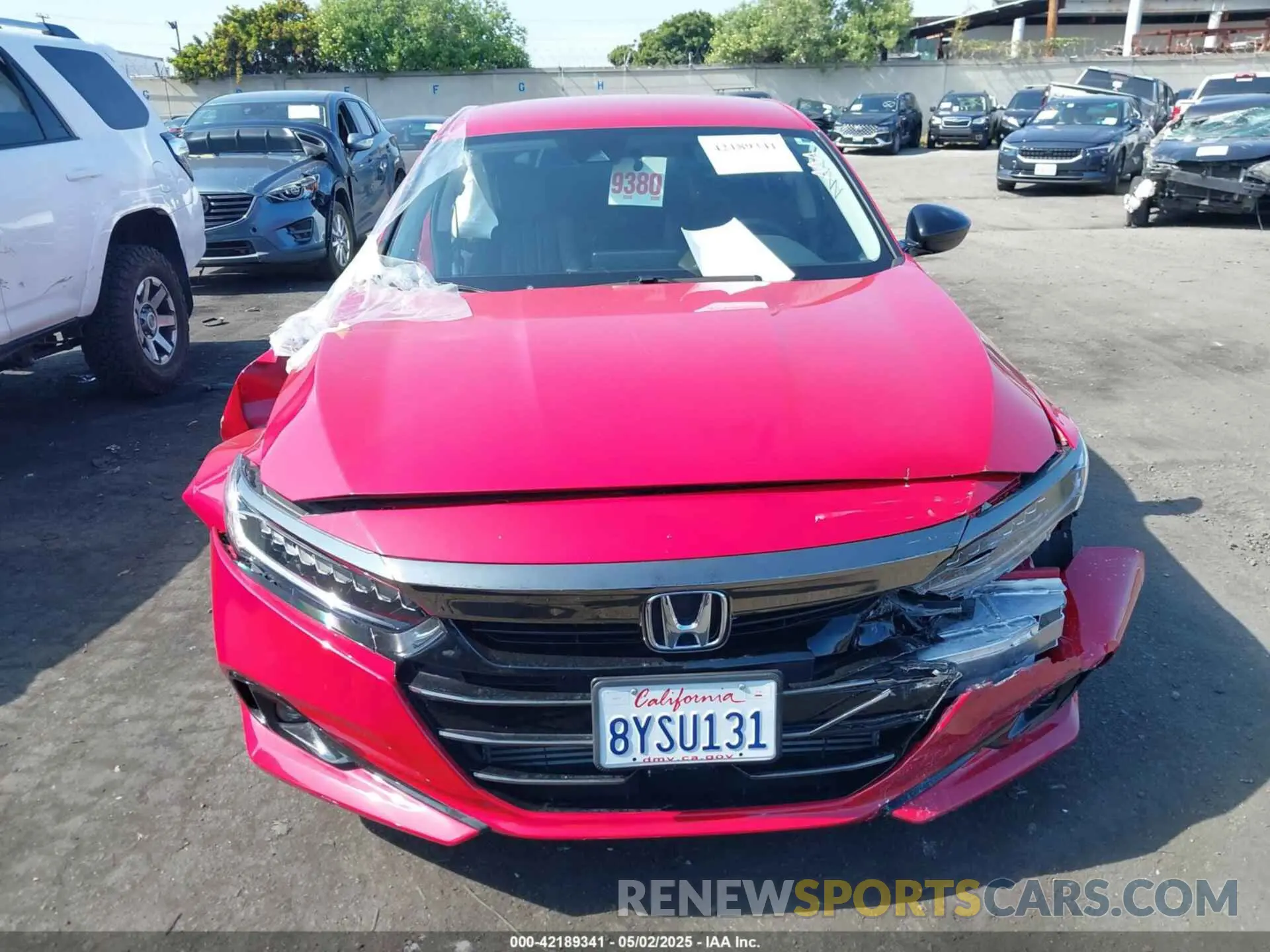 12 Photograph of a damaged car 1HGCV1F41MA115884 HONDA ACCORD 2021