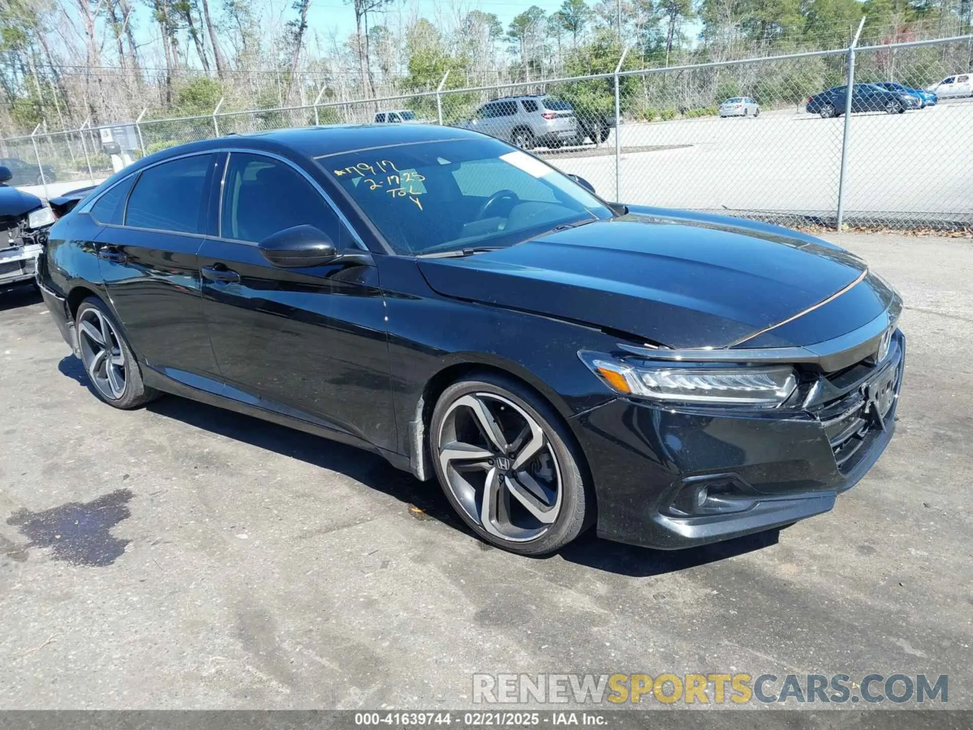 1 Photograph of a damaged car 1HGCV1F41MA119028 HONDA ACCORD 2021