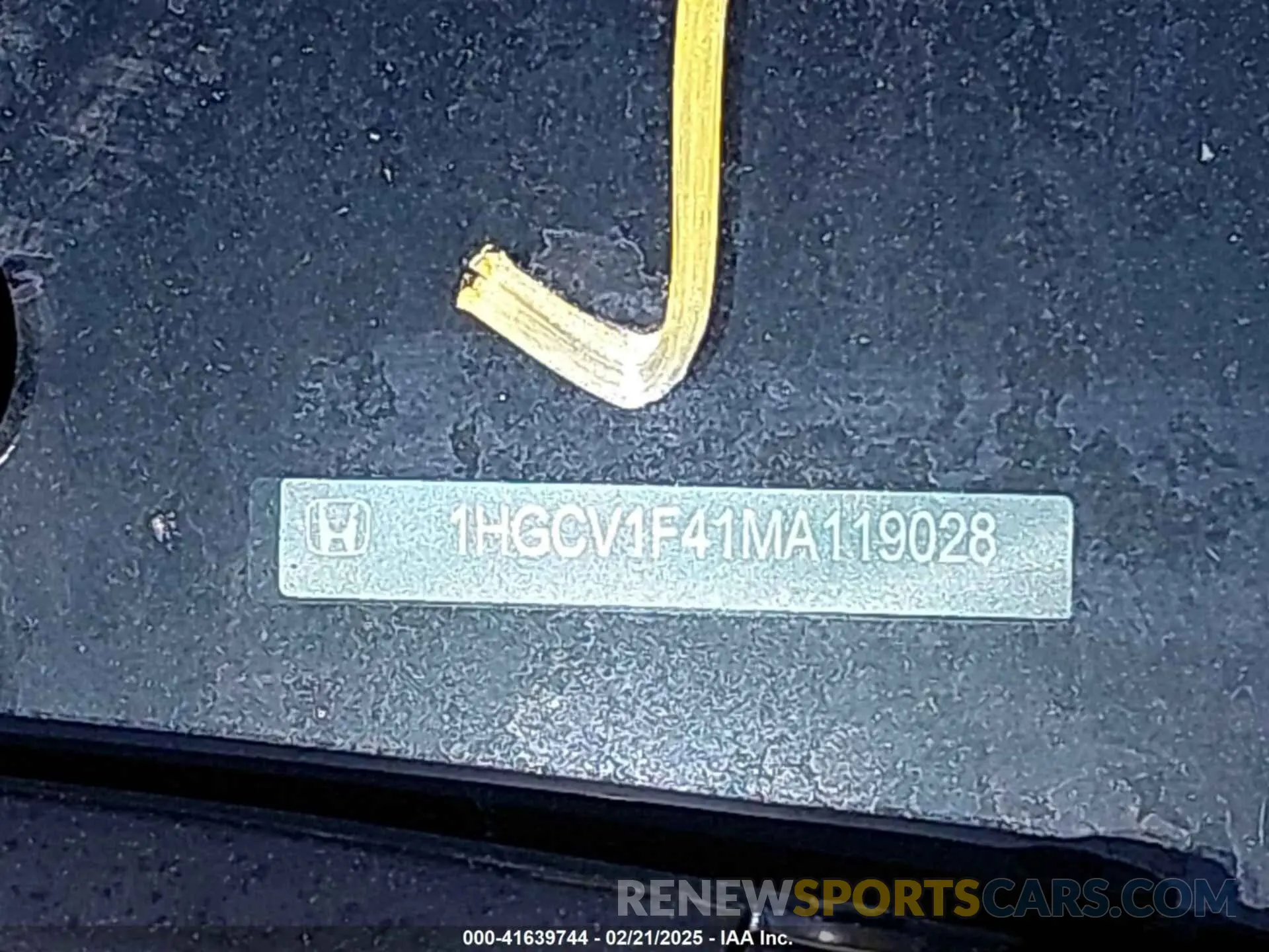 9 Photograph of a damaged car 1HGCV1F41MA119028 HONDA ACCORD 2021