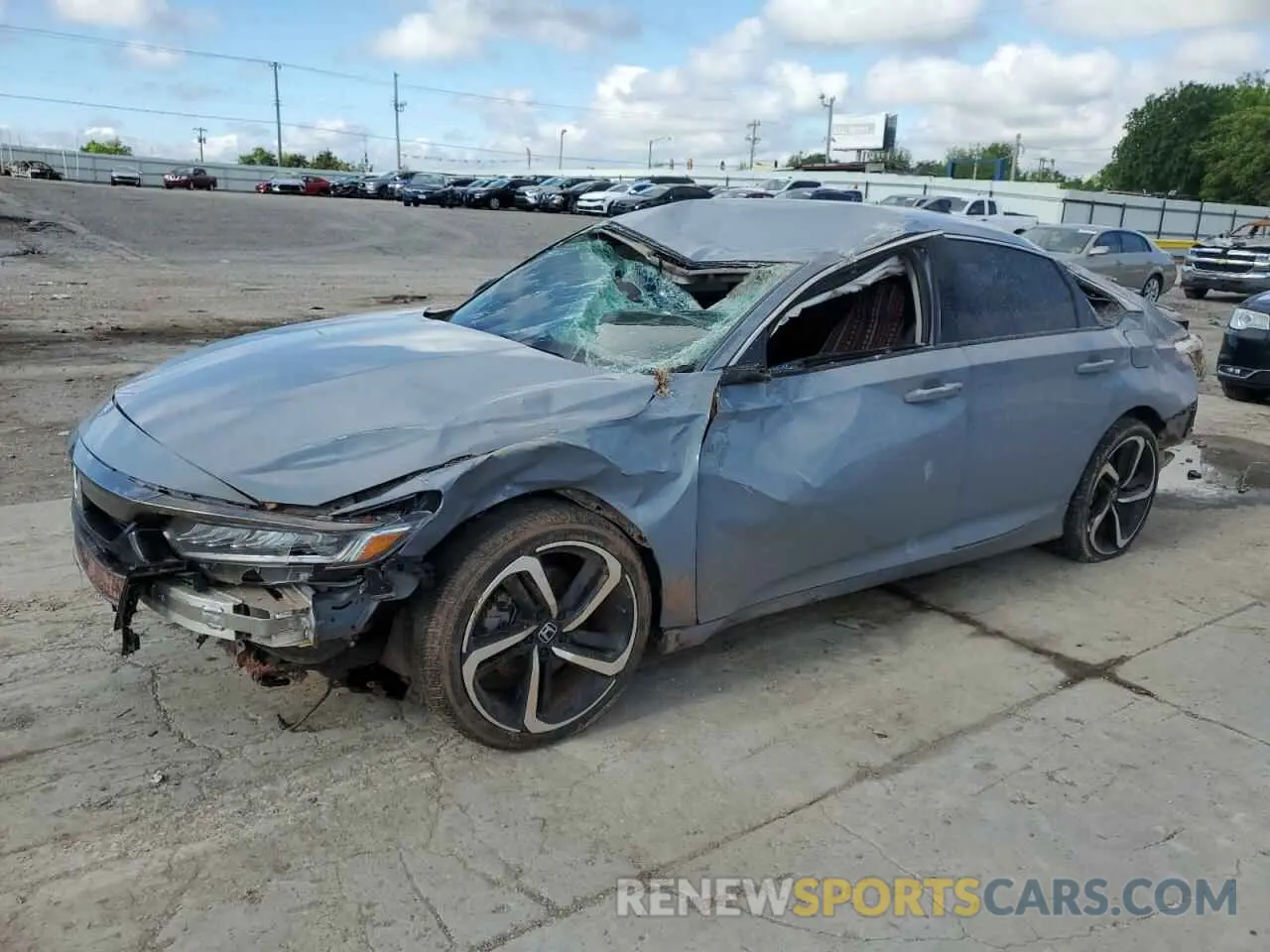1 Photograph of a damaged car 1HGCV1F42MA042105 HONDA ACCORD 2021