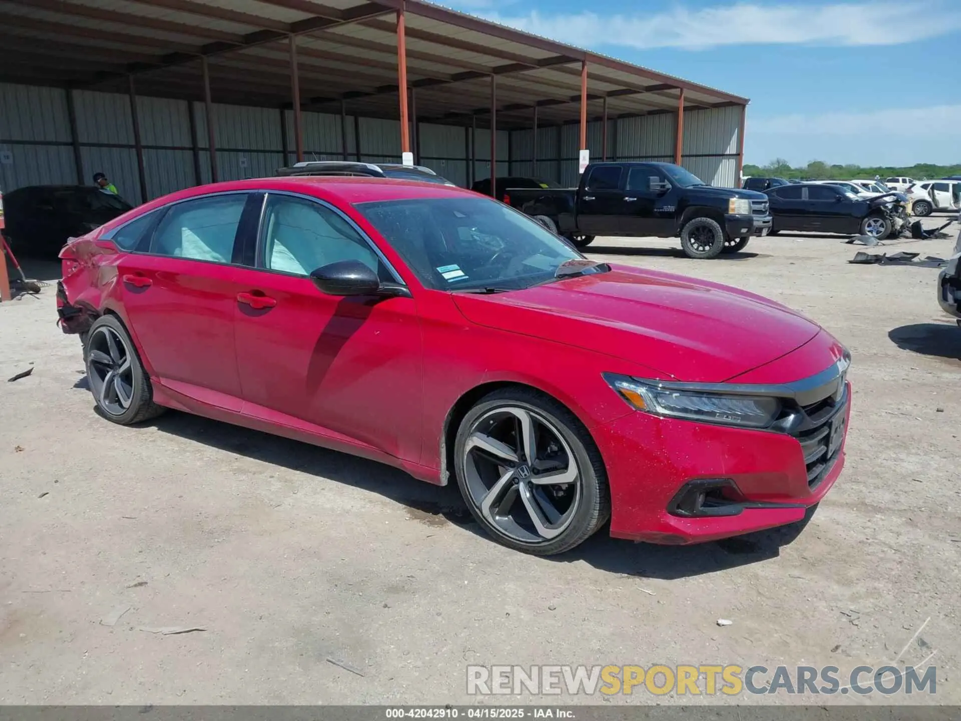1 Photograph of a damaged car 1HGCV1F43MA027547 HONDA ACCORD 2021