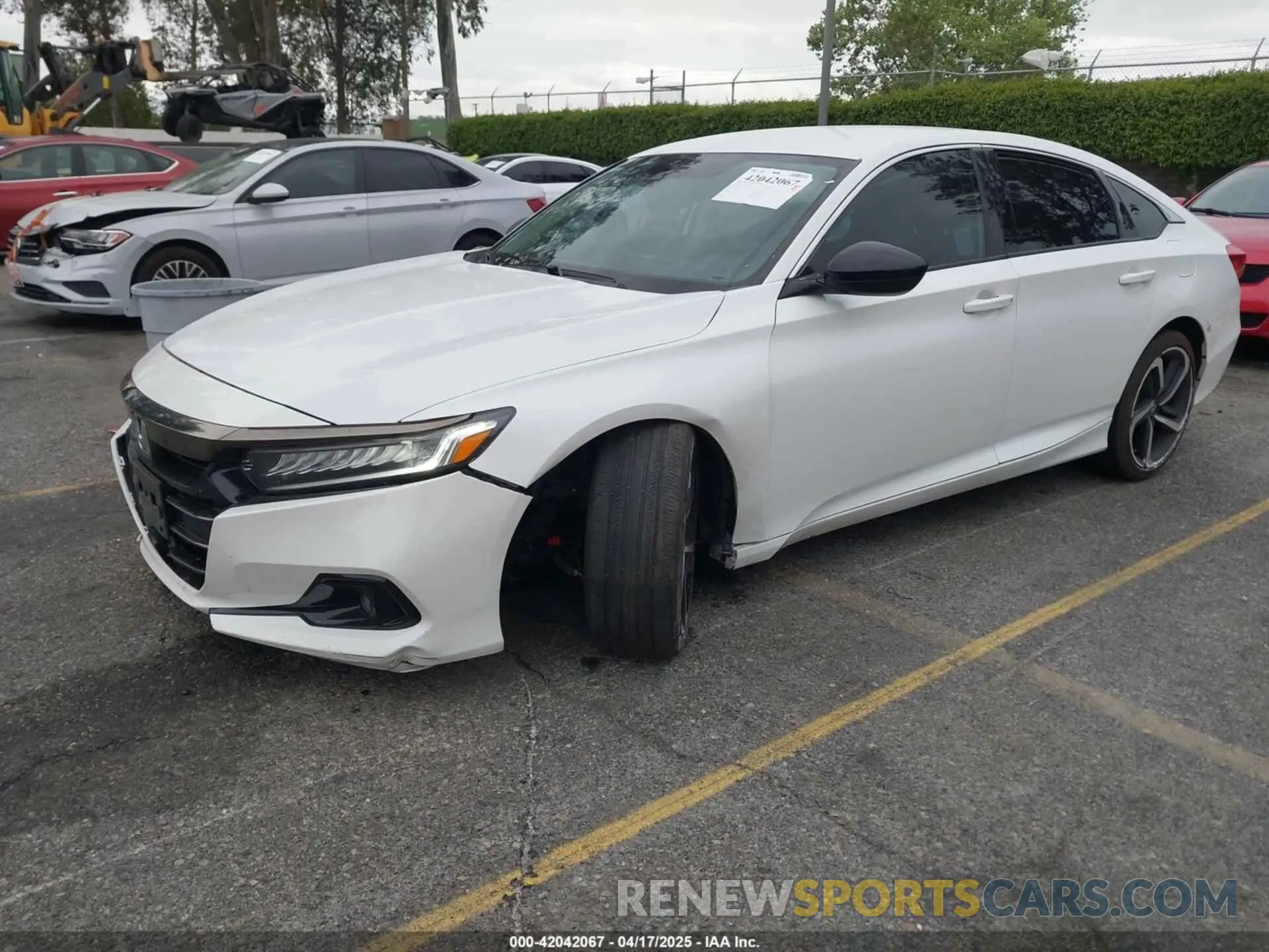 2 Photograph of a damaged car 1HGCV1F43MA066901 HONDA ACCORD 2021