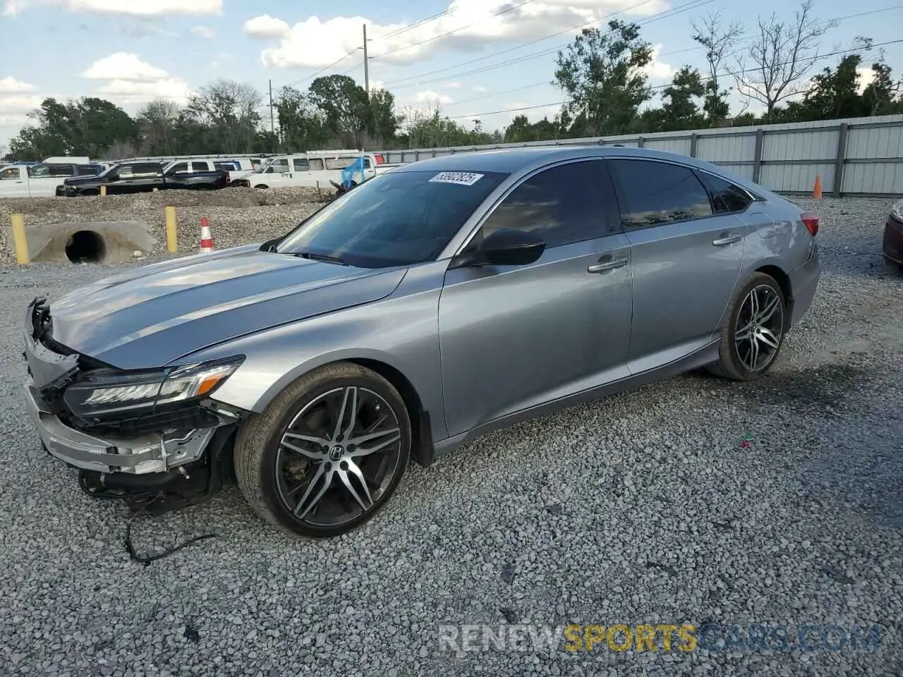 1 Photograph of a damaged car 1HGCV1F44MA027069 HONDA ACCORD 2021