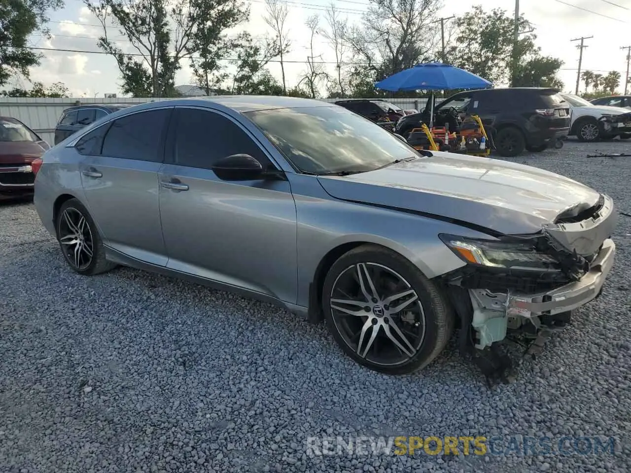 4 Photograph of a damaged car 1HGCV1F44MA027069 HONDA ACCORD 2021