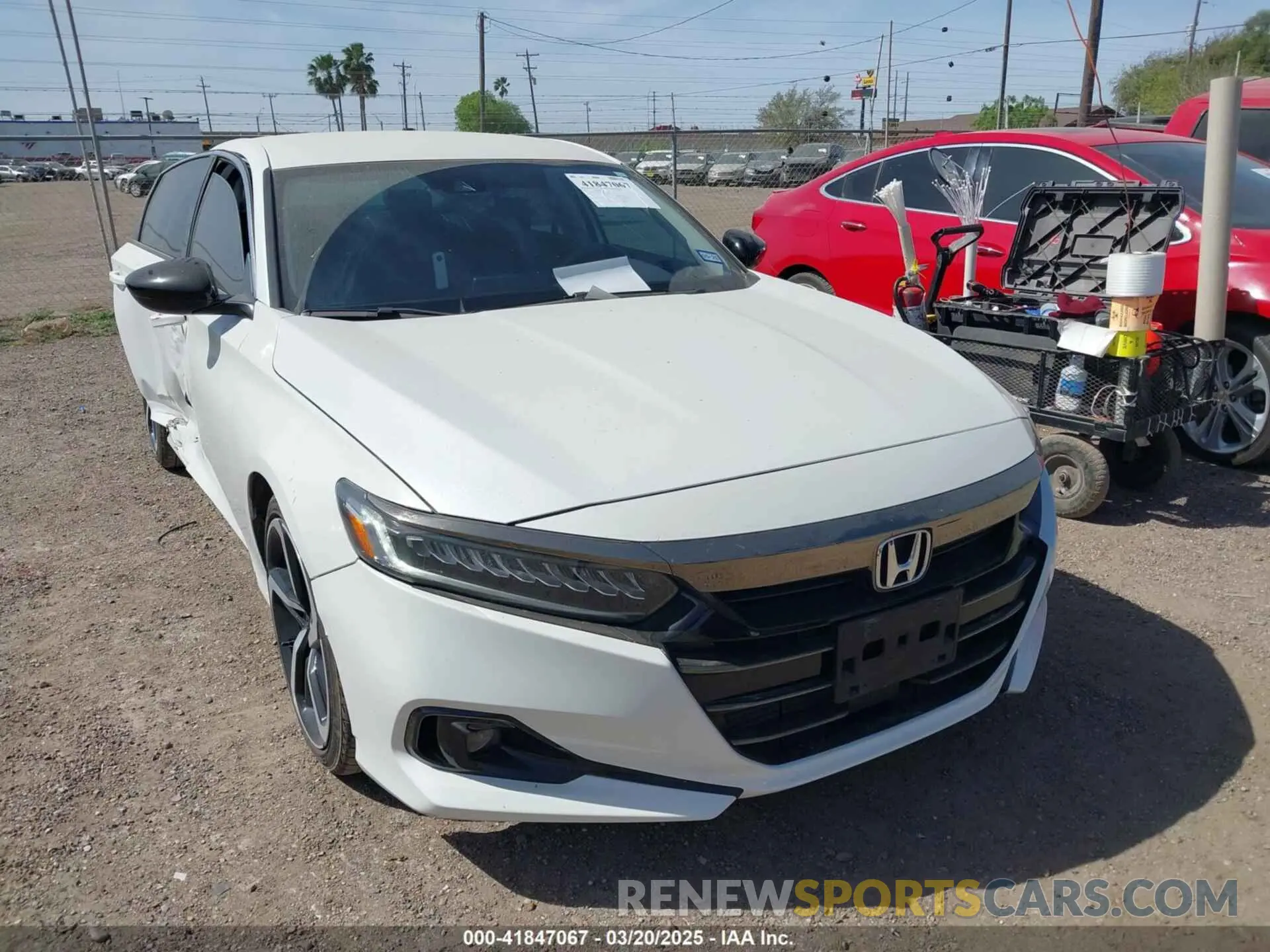 1 Photograph of a damaged car 1HGCV1F44MA071430 HONDA ACCORD 2021