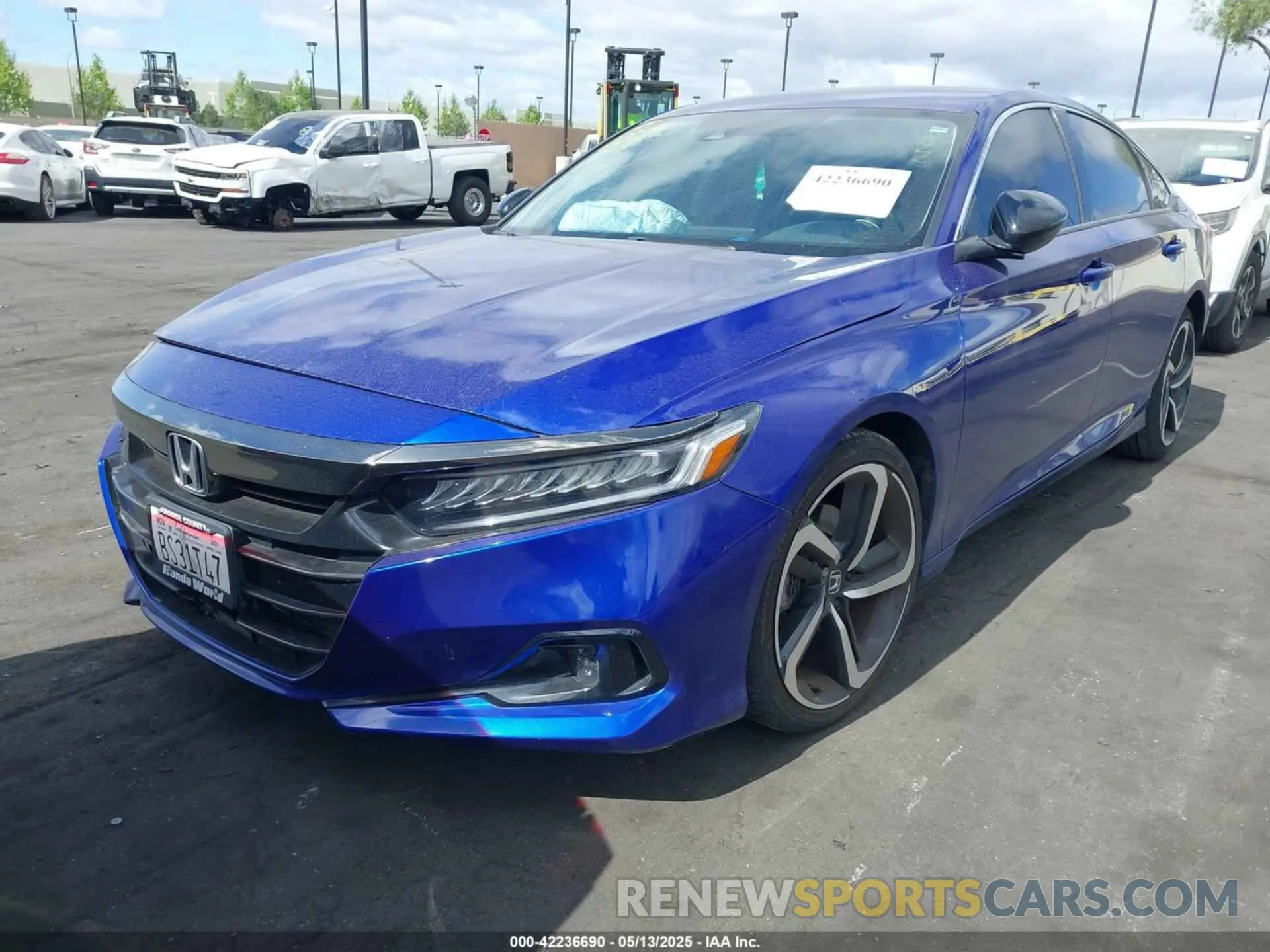 2 Photograph of a damaged car 1HGCV1F44MA091127 HONDA ACCORD 2021