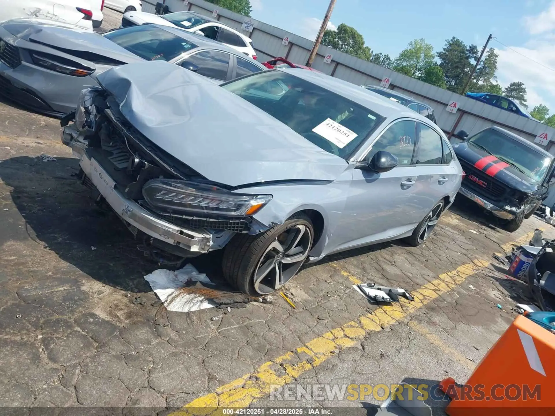 2 Photograph of a damaged car 1HGCV1F45MA042051 HONDA ACCORD 2021