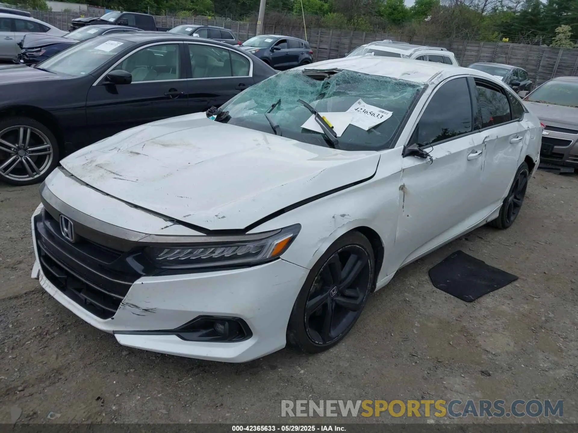 2 Photograph of a damaged car 1HGCV1F45MA063465 HONDA ACCORD 2021