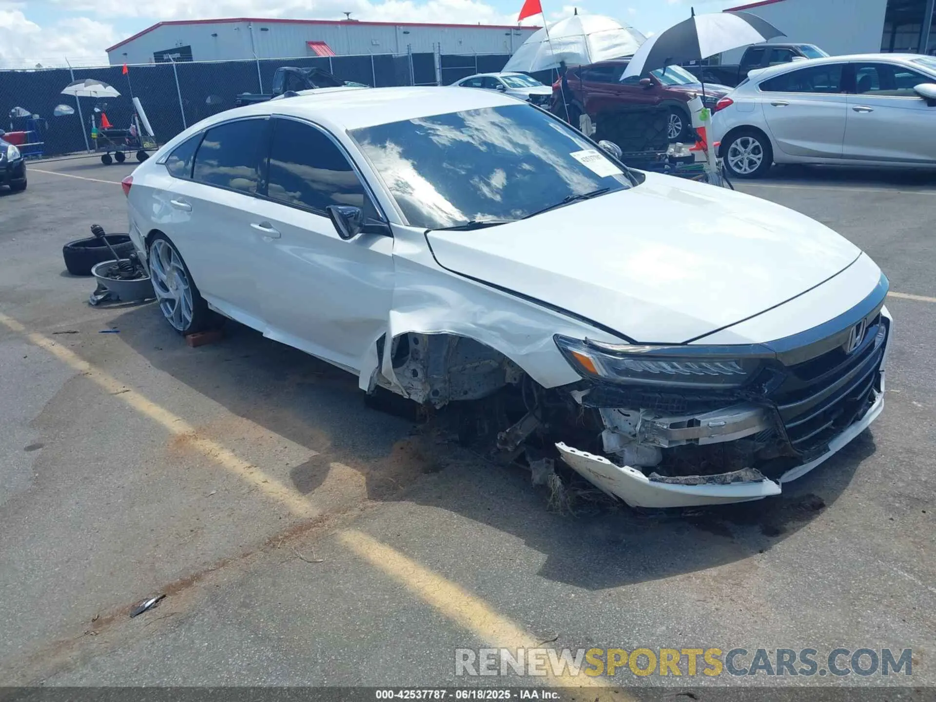 1 Photograph of a damaged car 1HGCV1F47MA011836 HONDA ACCORD 2021