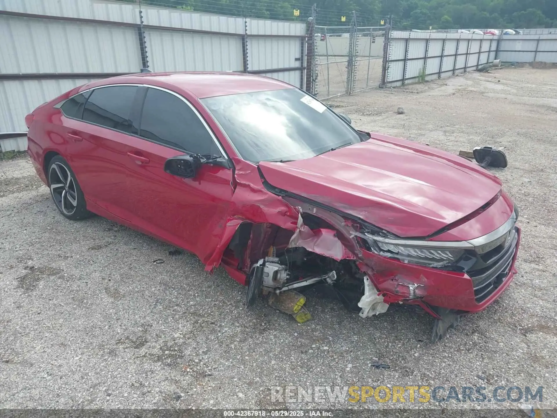 1 Photograph of a damaged car 1HGCV1F47MA048983 HONDA ACCORD 2021