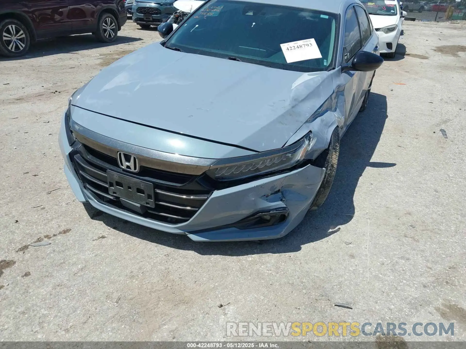 2 Photograph of a damaged car 1HGCV1F48MA009643 HONDA ACCORD 2021