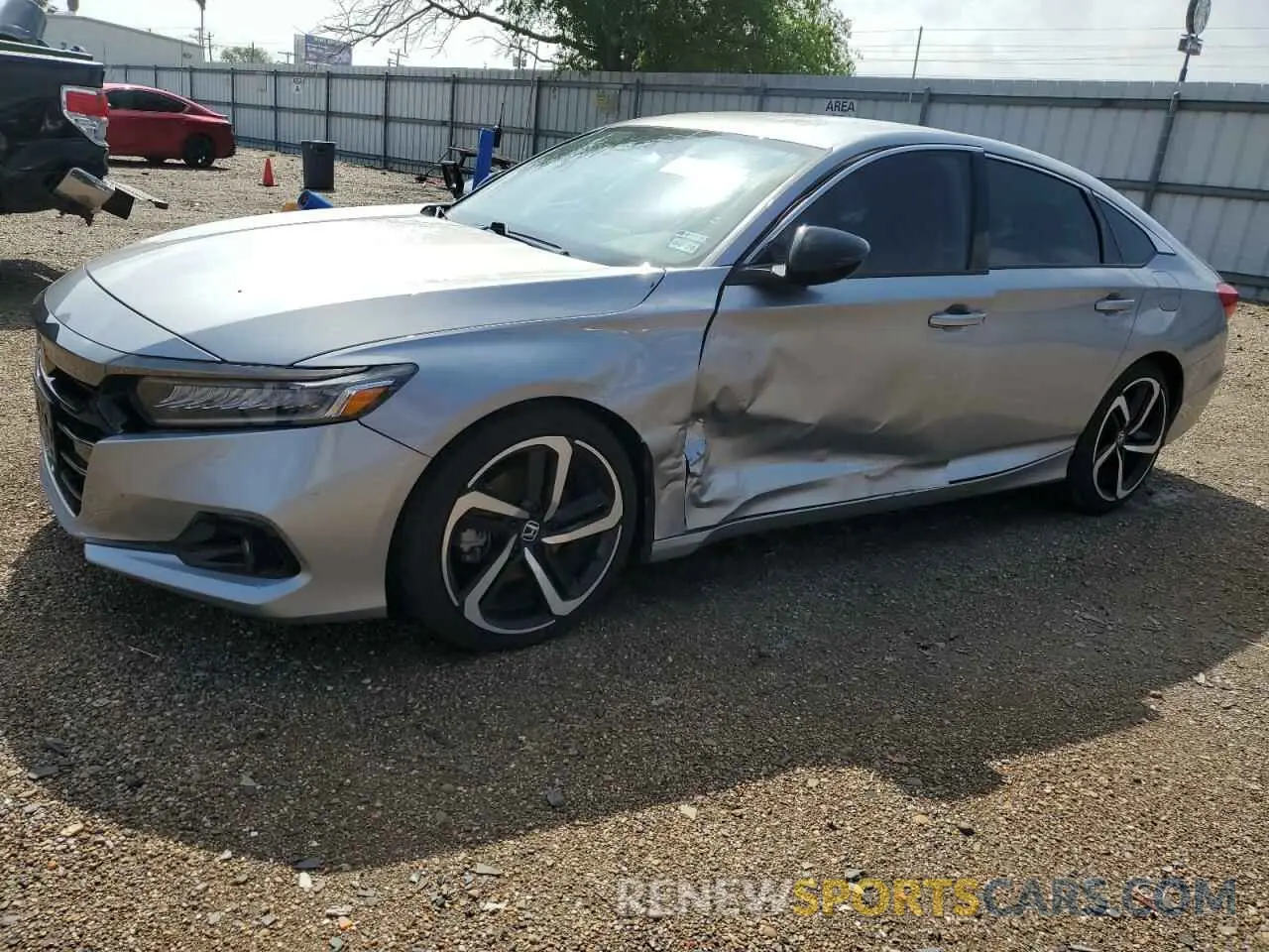 1 Photograph of a damaged car 1HGCV1F48MA039256 HONDA ACCORD 2021