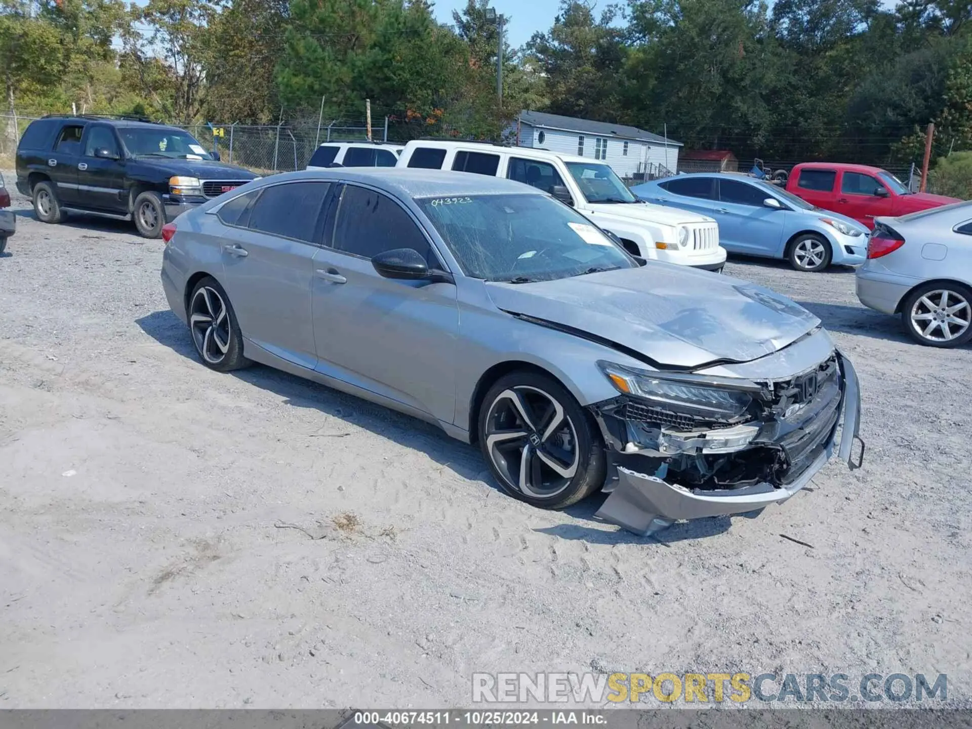 1 Photograph of a damaged car 1HGCV1F48MA043923 HONDA ACCORD 2021