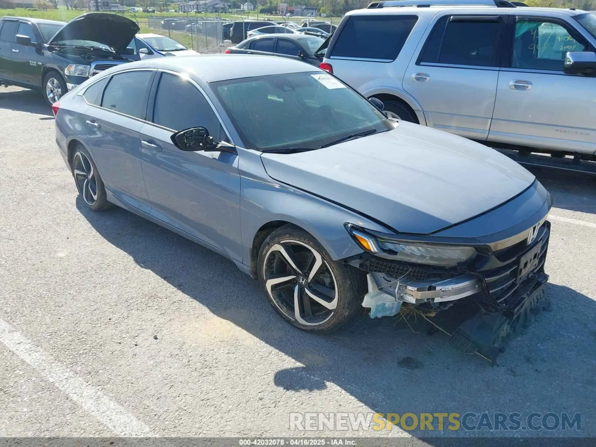 1 Photograph of a damaged car 1HGCV1F48MA077263 HONDA ACCORD 2021
