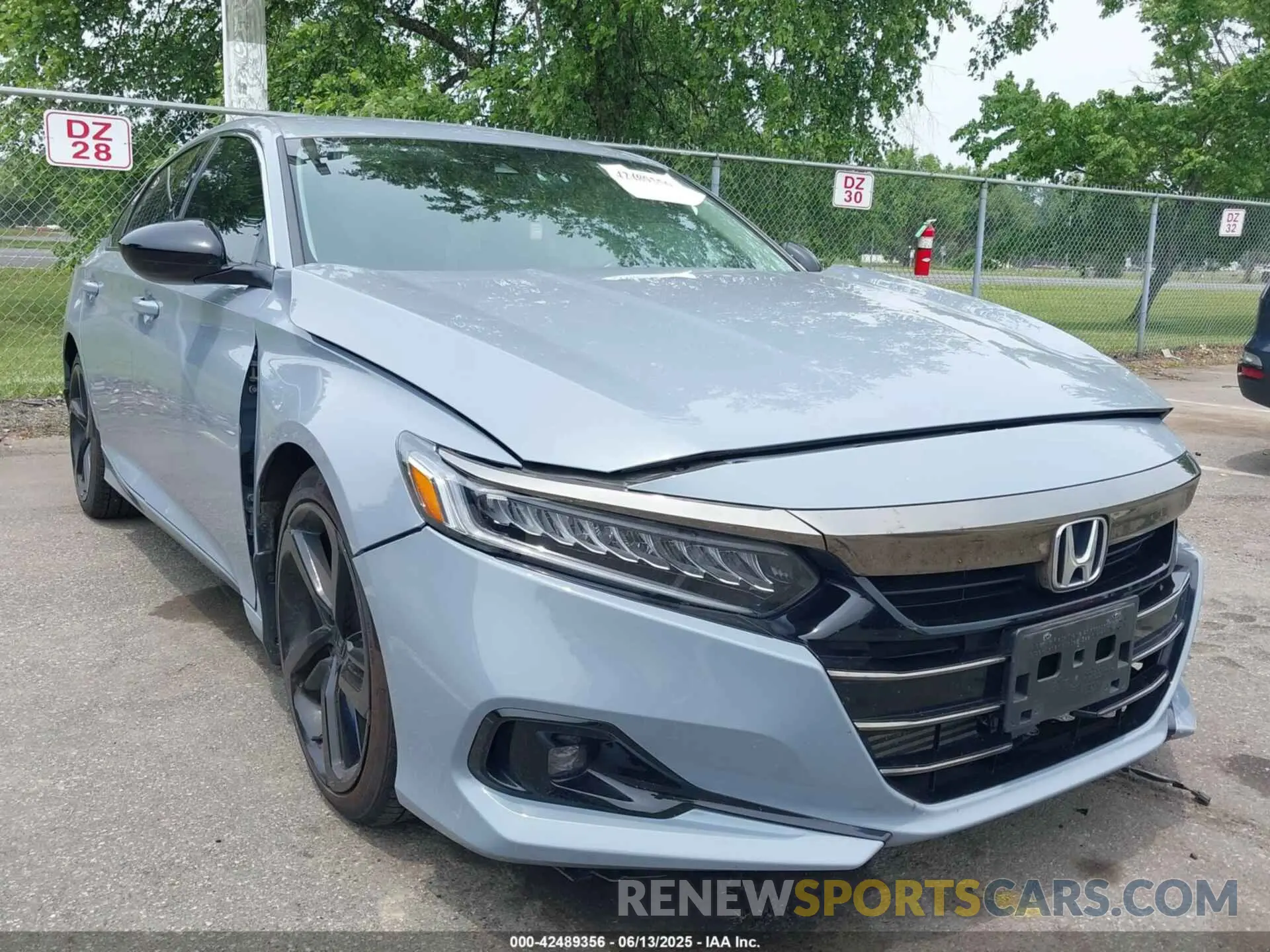 1 Photograph of a damaged car 1HGCV1F48MA124128 HONDA ACCORD 2021