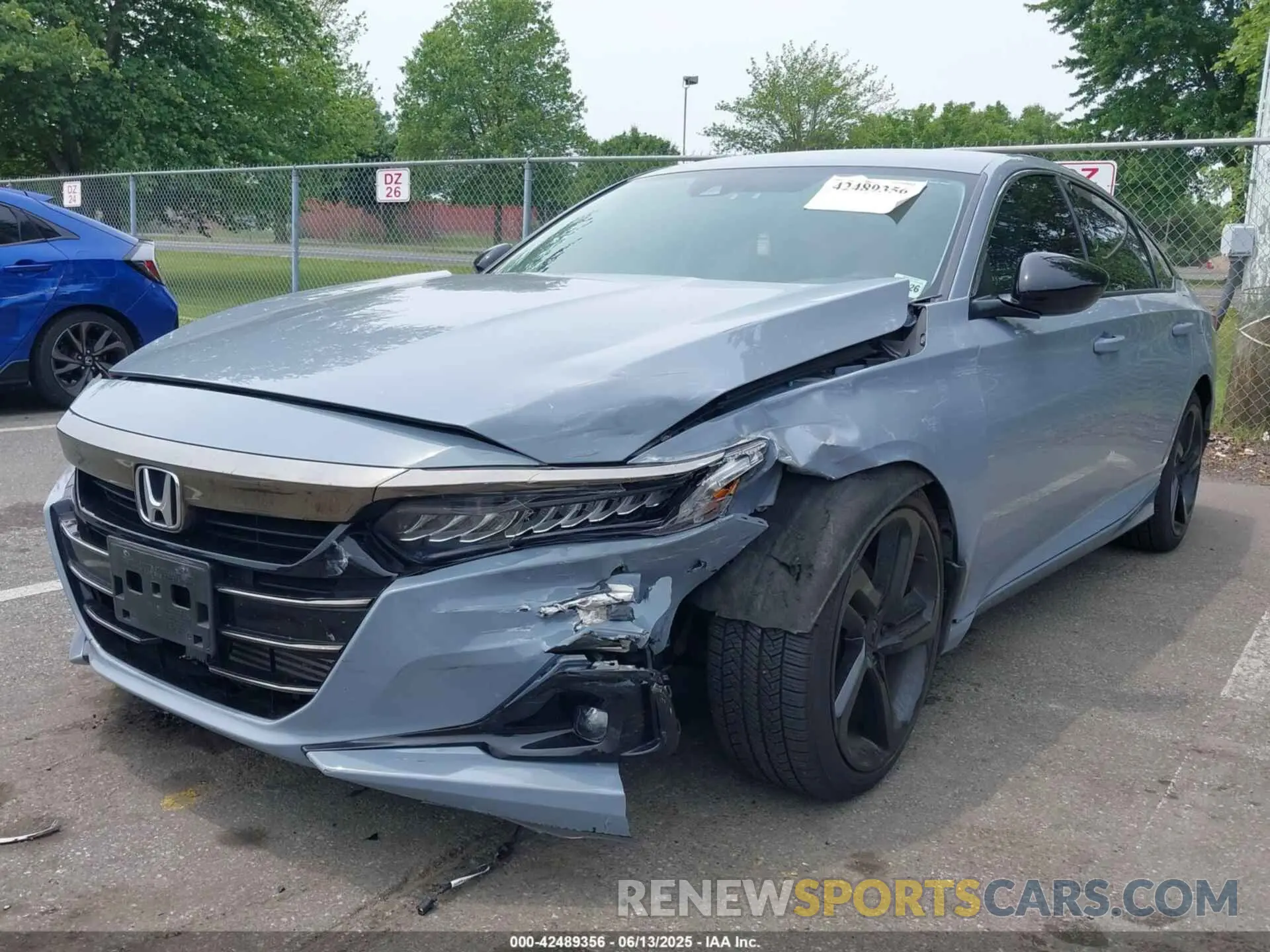 2 Photograph of a damaged car 1HGCV1F48MA124128 HONDA ACCORD 2021