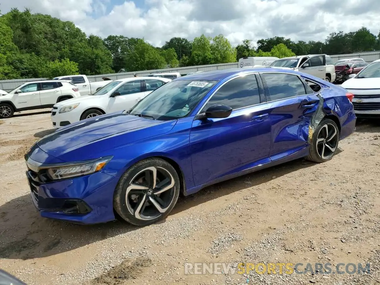 1 Photograph of a damaged car 1HGCV1F4XMA113101 HONDA ACCORD 2021
