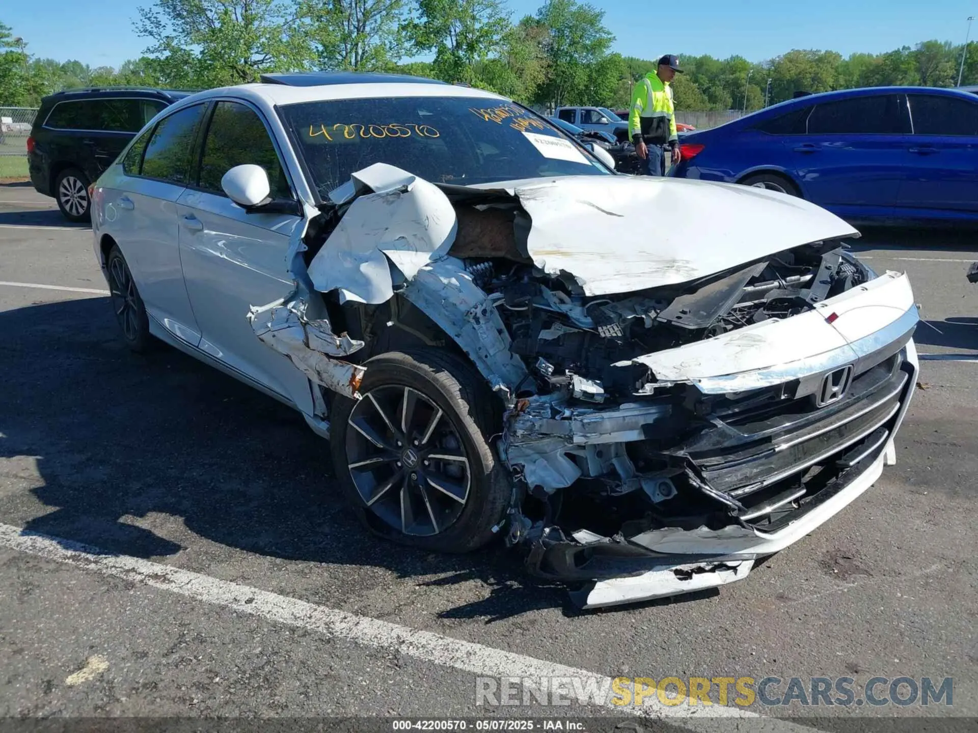 1 Photograph of a damaged car 1HGCV1F51MA072012 HONDA ACCORD 2021