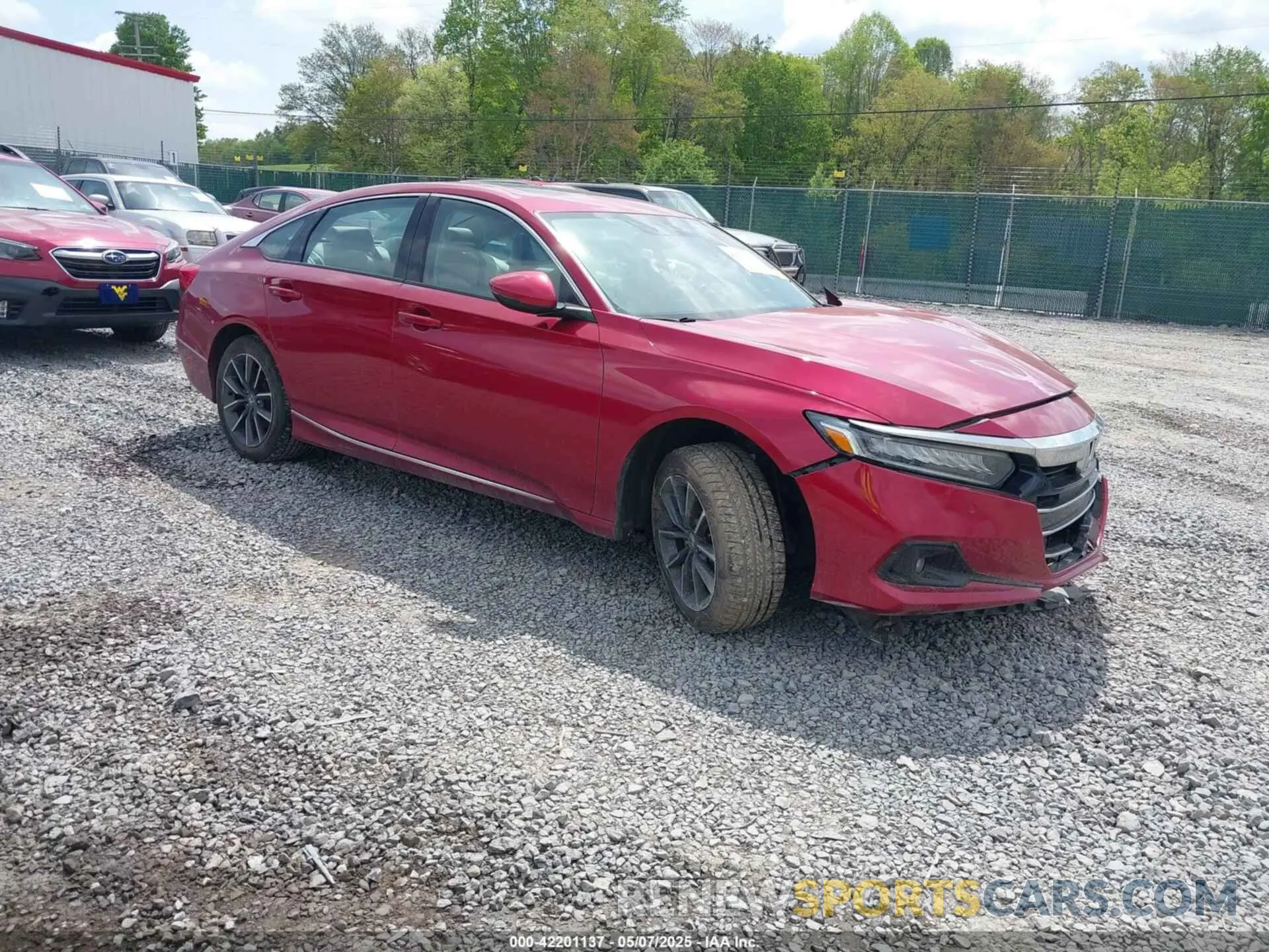 1 Photograph of a damaged car 1HGCV1F52MA094827 HONDA ACCORD 2021