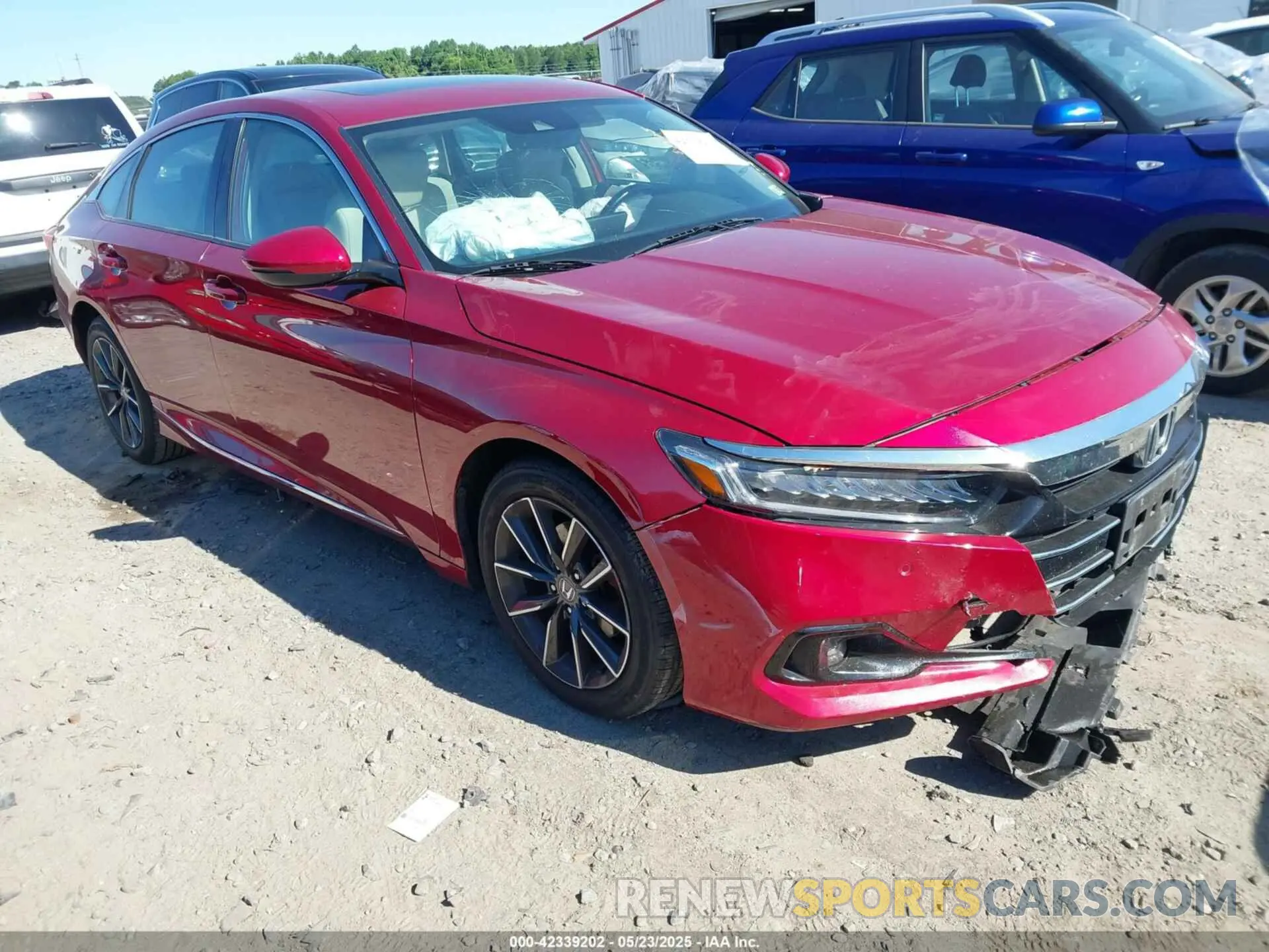 1 Photograph of a damaged car 1HGCV1F54MA021667 HONDA ACCORD 2021